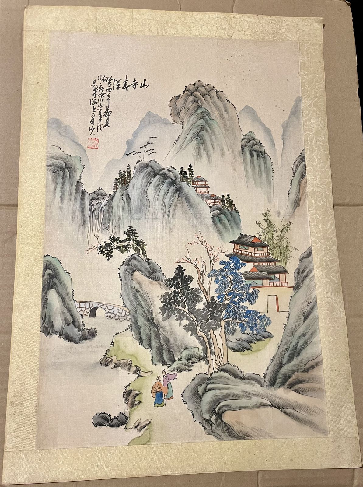 4 Large Antique Paintings From China