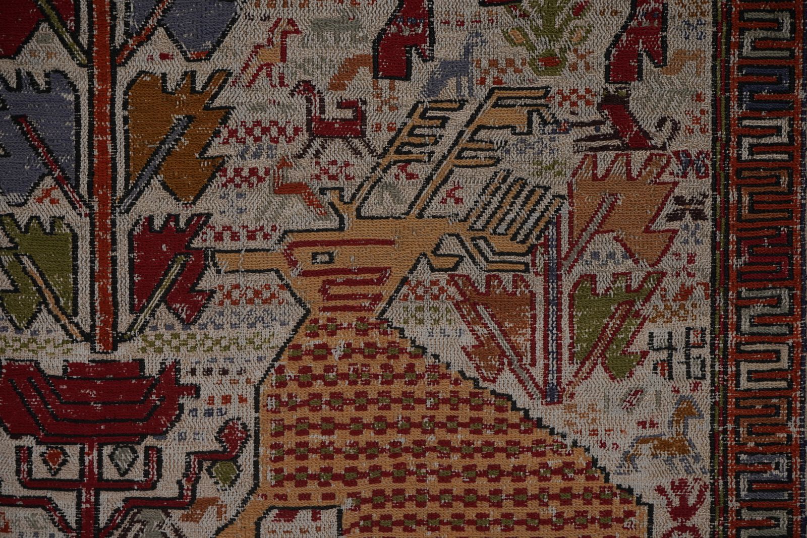 photo furniture Soumac Kilim Pictorial Animals Rug 3'7'' X 7'1''