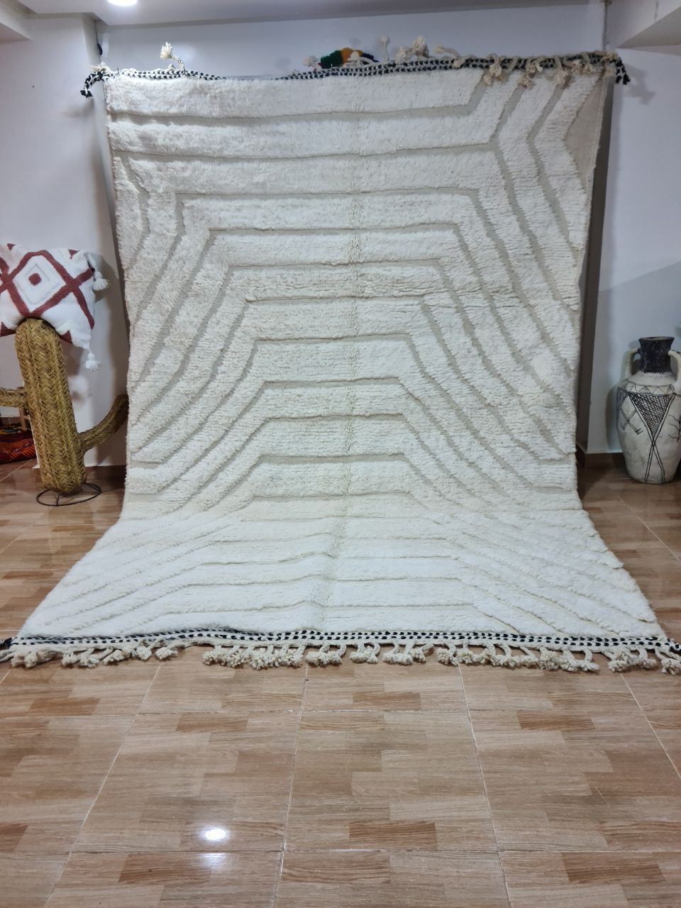 Authentic Handmade Beni Ourain Rug – Luxurious Berber Elegance 300x200 Cm