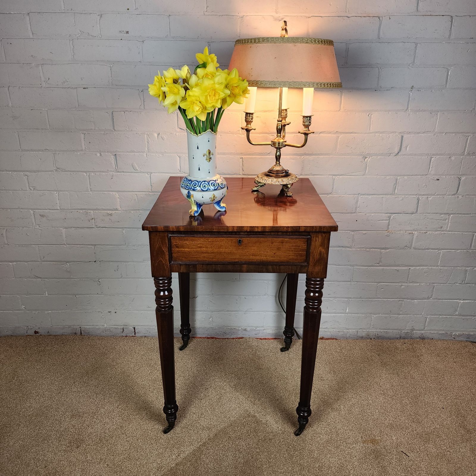 photo furniture Georgian Mahogany Ladies Writing Desk, In The Manner Of Gillows