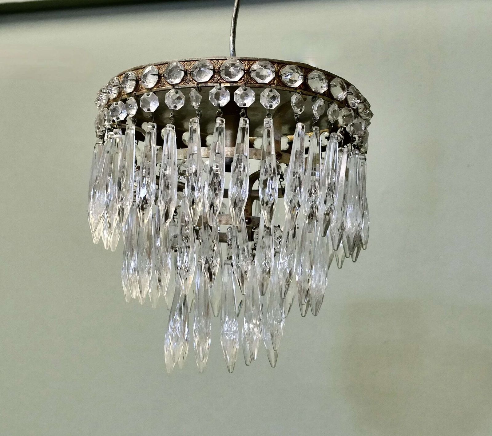 A Petite Waterfall Pendant Chandelier photo for sale