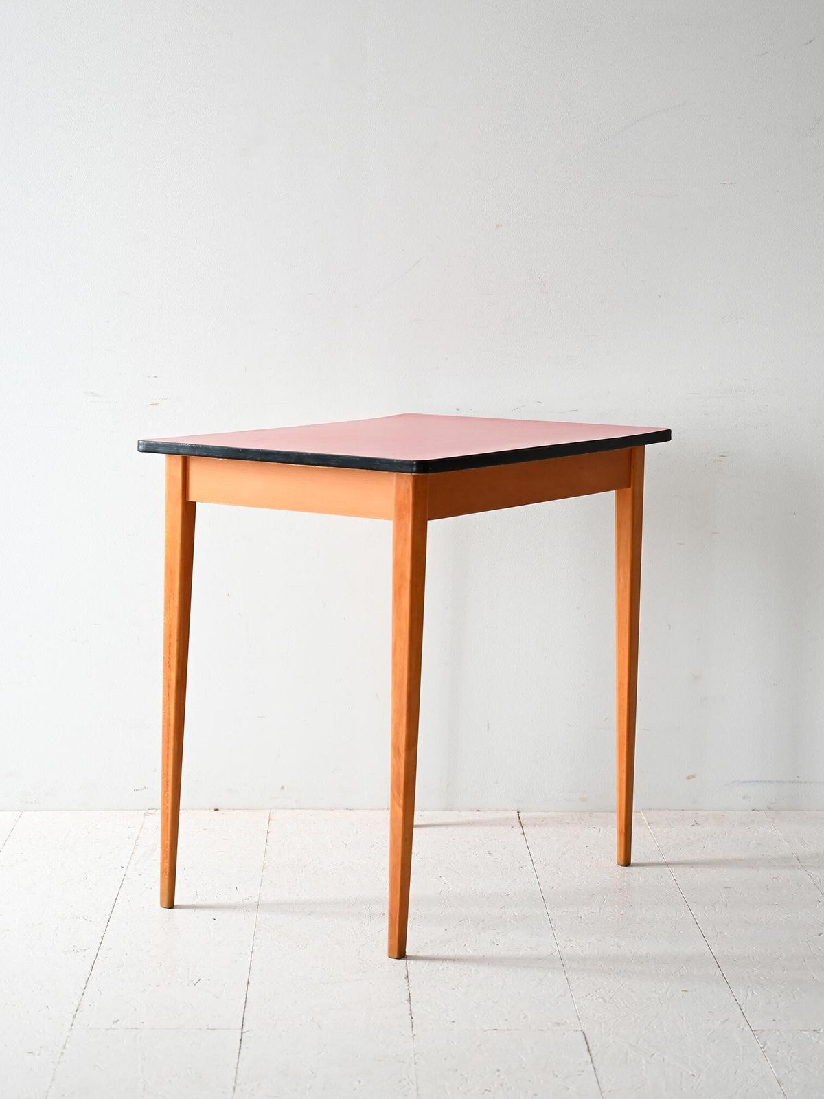 Scandinavian 60's Dining Table With Red Formica Top photo furniture
