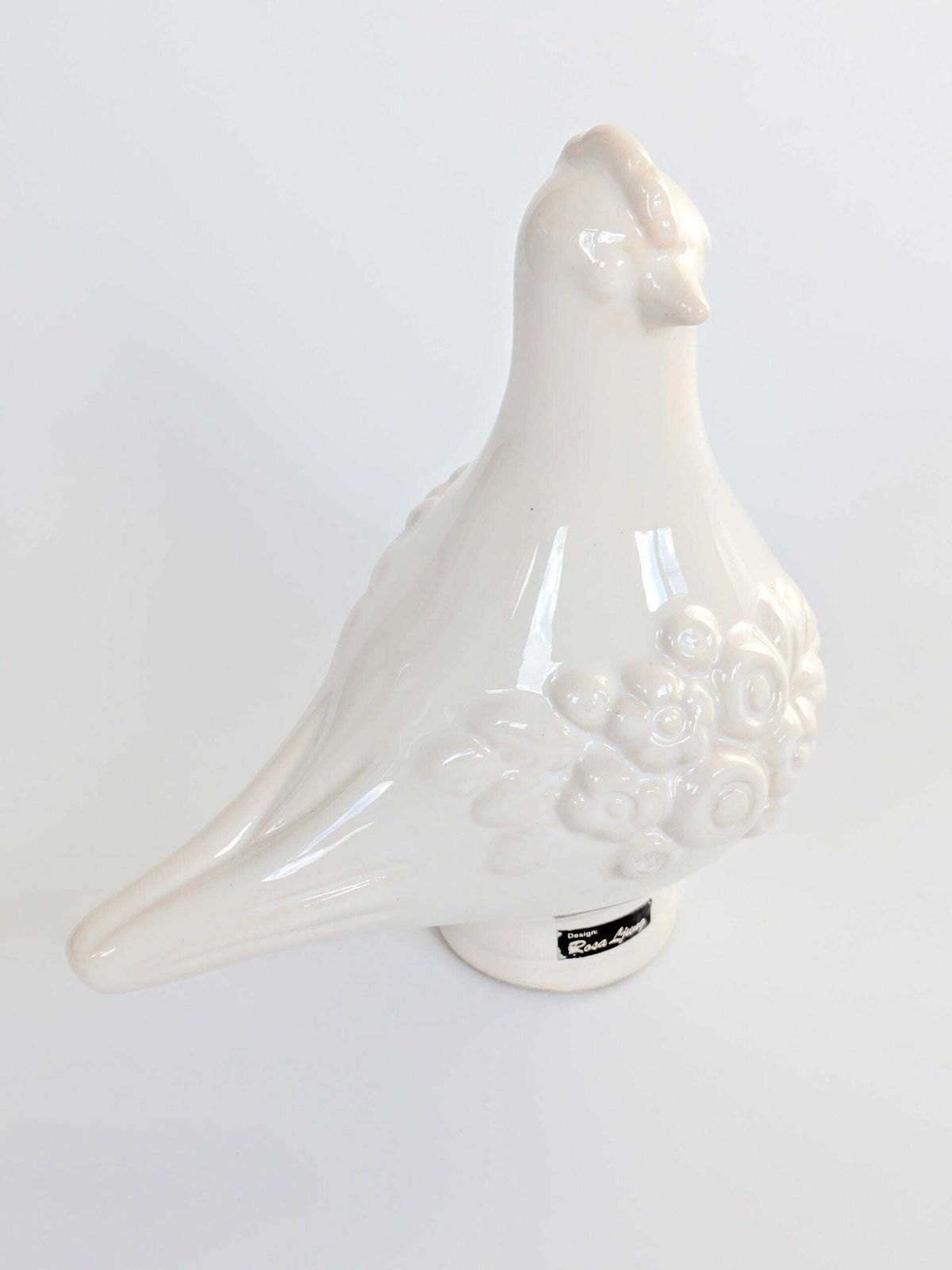 Helsingborg Porcelain Bird | Rosa Ljung Dove Figurine | Sweden, 1960's photo 66.0