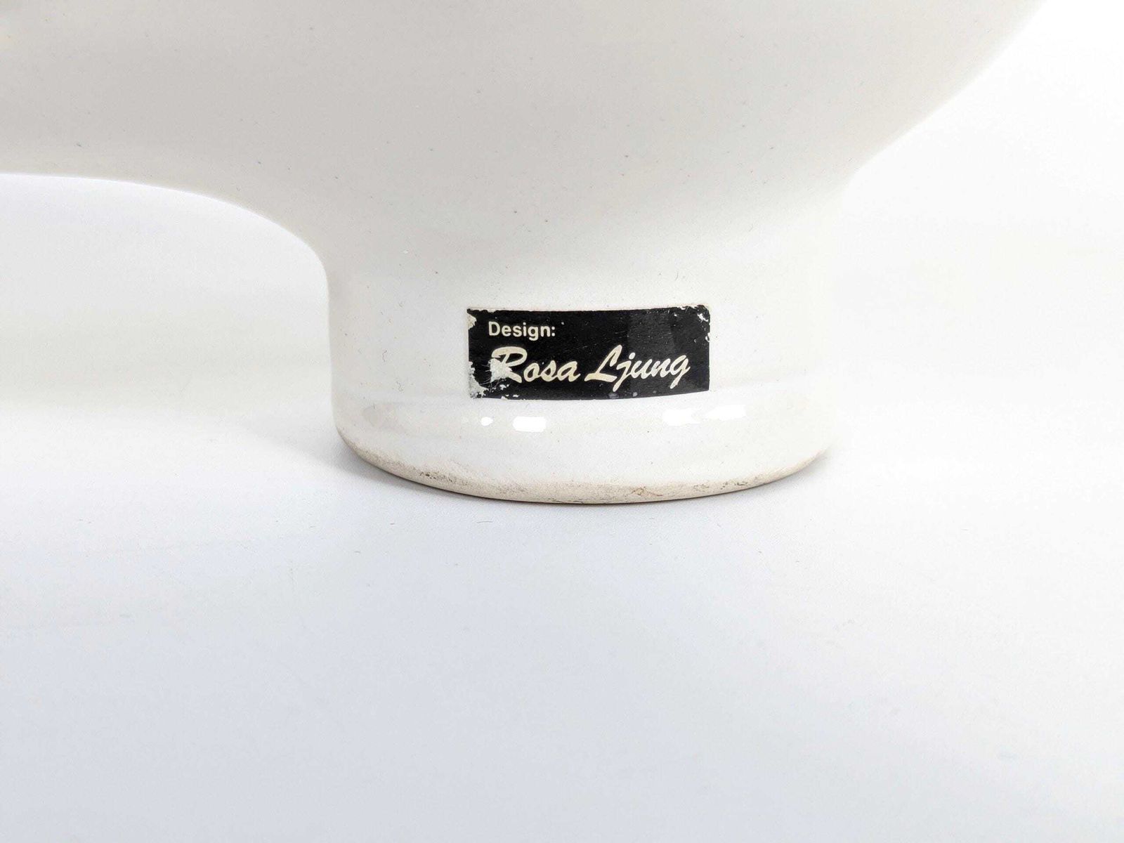 photo for sale Helsingborg Porcelain Bird | Rosa Ljung Dove Figurine | Sweden, 1960's