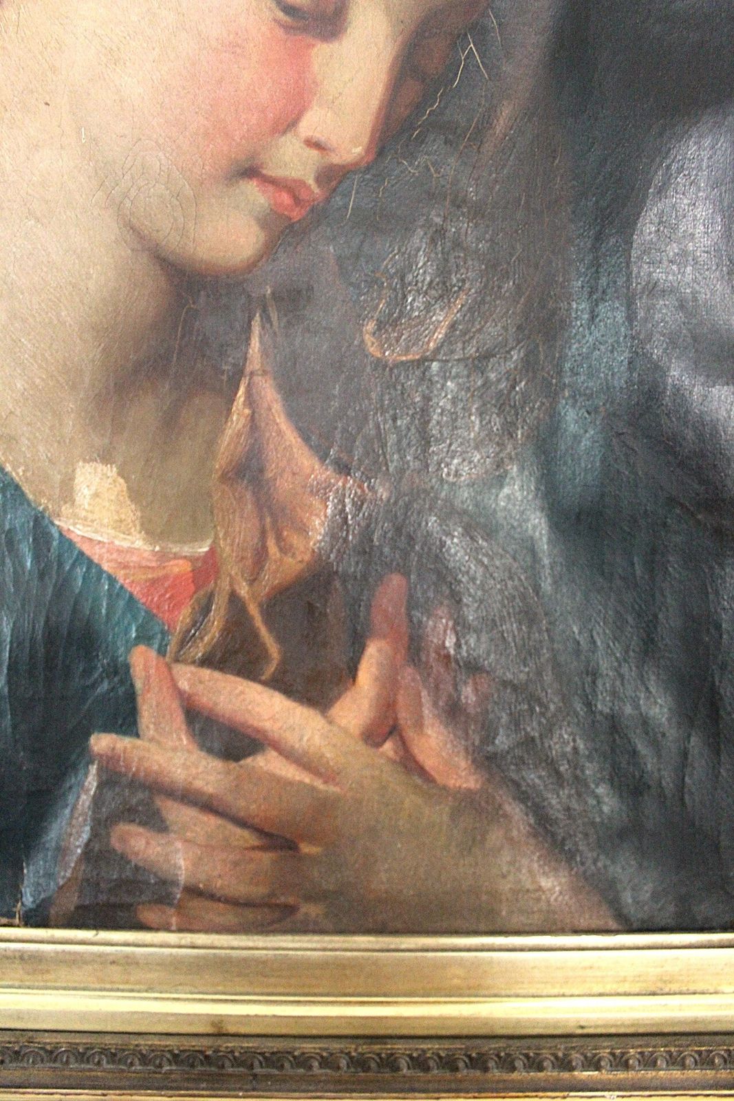 Mid 18th Century Pompeo Batoni Madonna Of Annunciation photo vintage