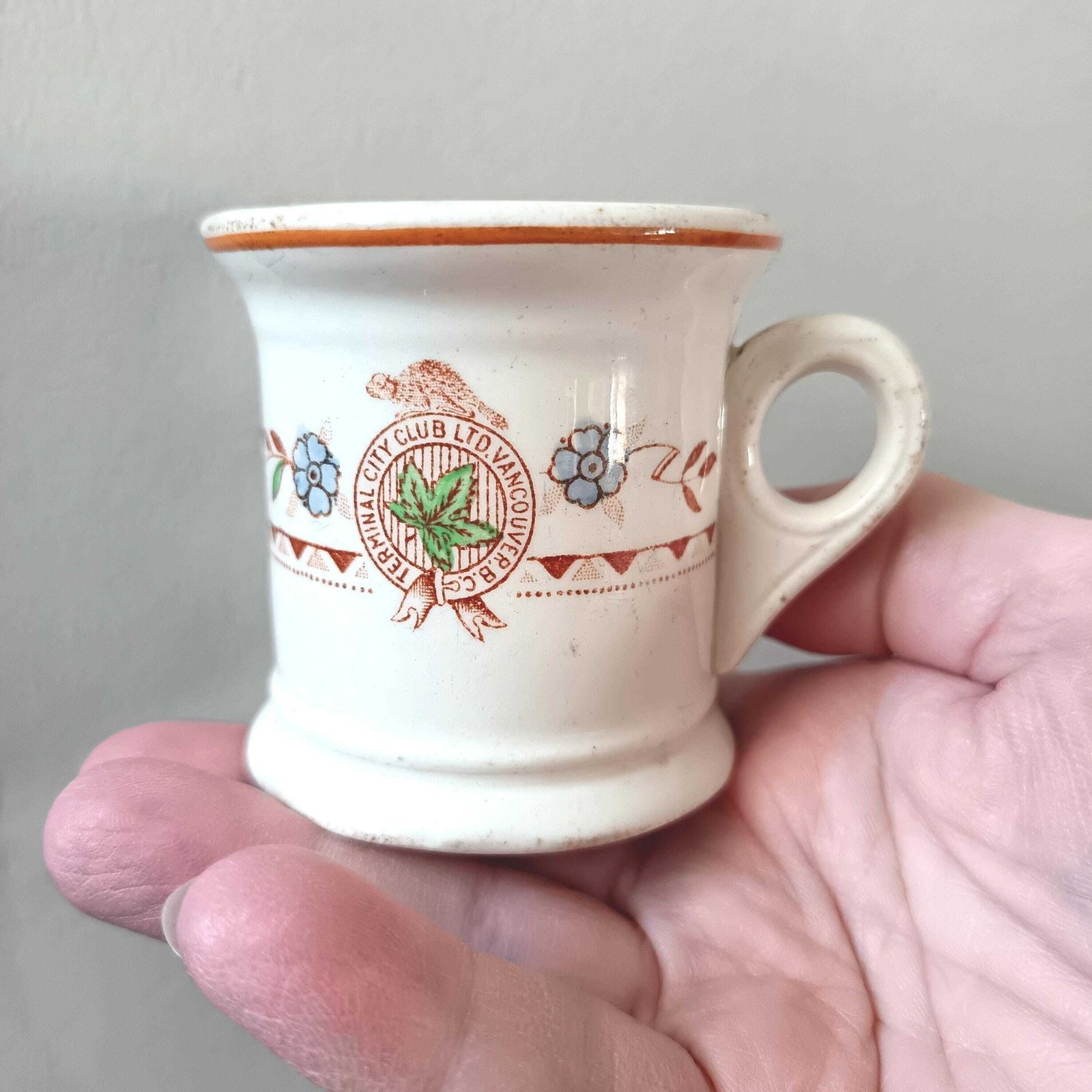Terminal City Club Historic Cup, Made For Cassidy's Department Store, Wood & Sons, Burslem England. 1930's. Rare. Read Description Please.