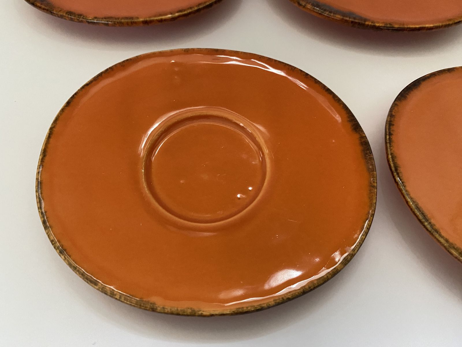 photo for sale Tuscany, Artistic Pottery, Espresso Cup And Saucer Set (X4)