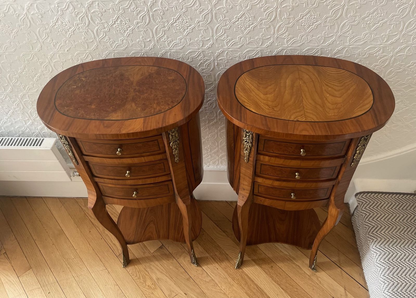 Pair Of French Bedside Cabinets   Empire Style photo furniture
