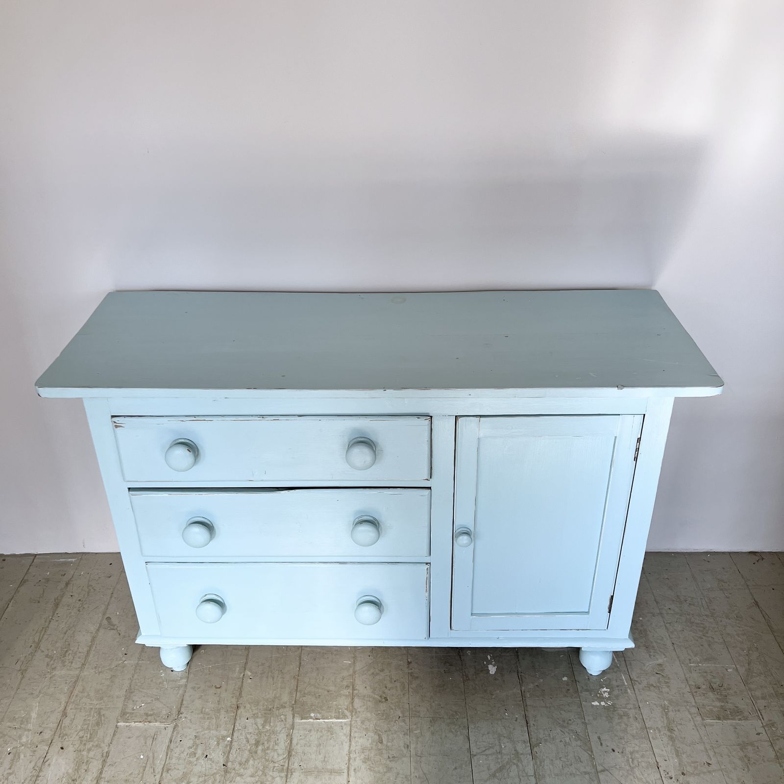Blue Painted Sideboard photo furniture
