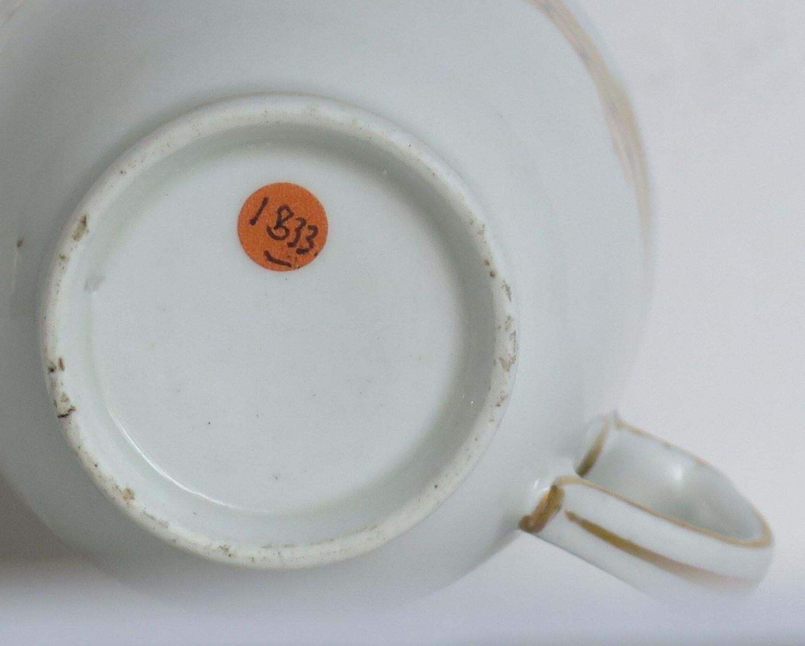 photo furniture Georgian Coffee Cup Porcelain Blue And Gilt Pattern, Staffordshire Circa 1808