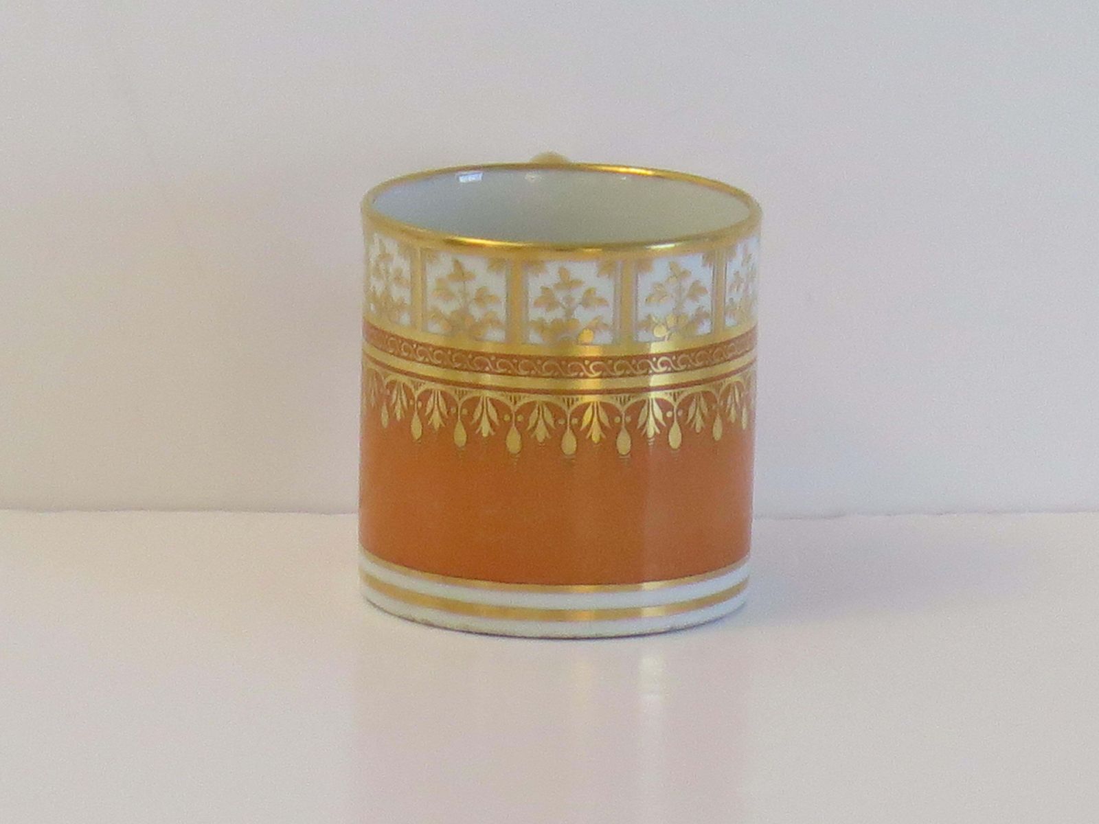 Georgian Worcester Barr Period Coffee Can Porcelain Hand Painted, Circa 1800 photo 225.0