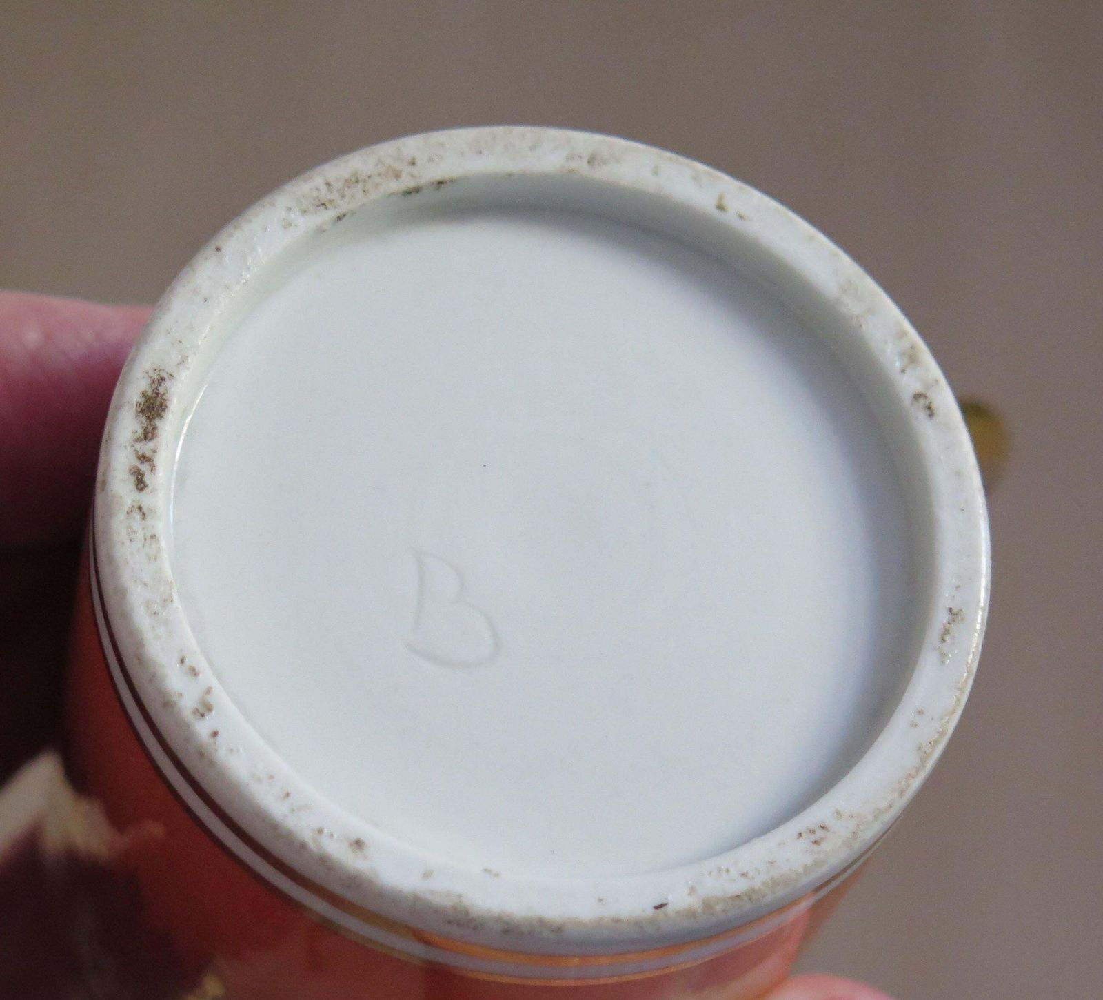 photo vintage Georgian Worcester Barr Period Coffee Can Porcelain Hand Painted, Circa 1800