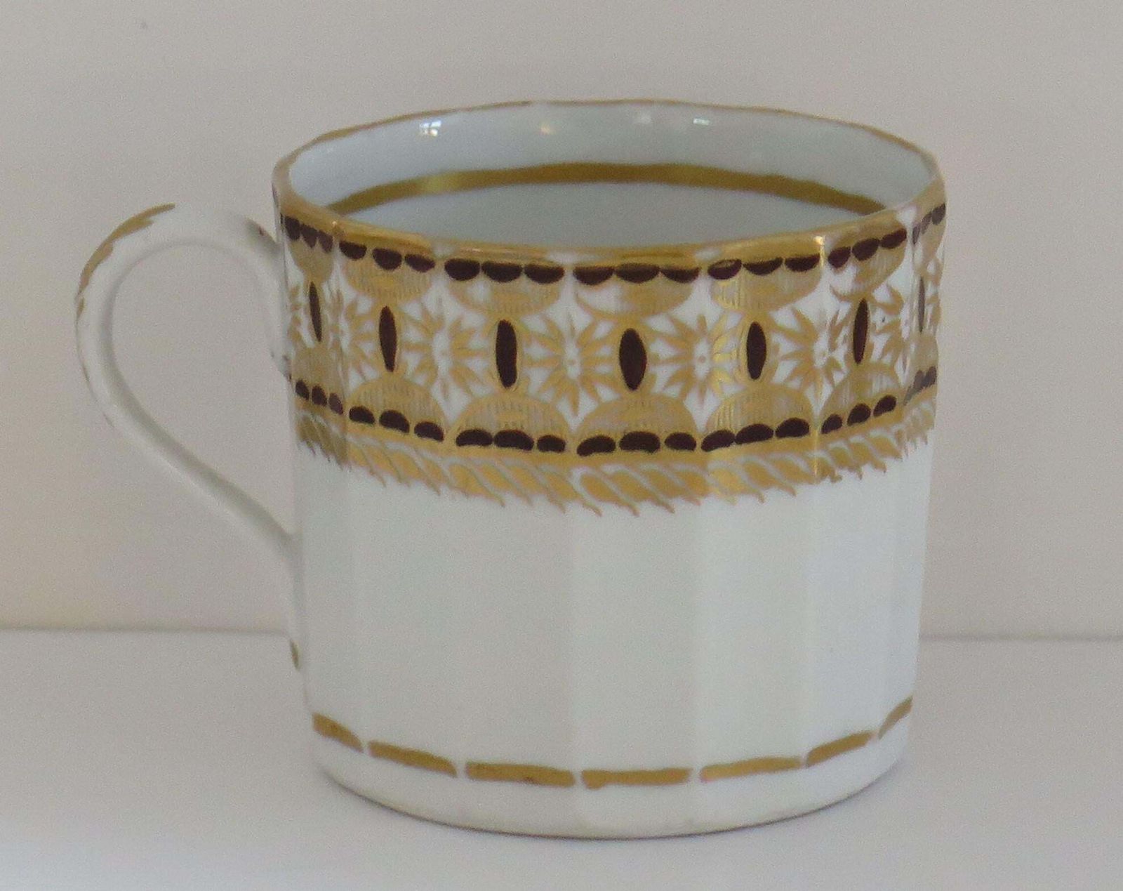 George 111rd Porcelain Coffee Can By New Hall Hamilton Flute, Circa 1815 photo 195.0