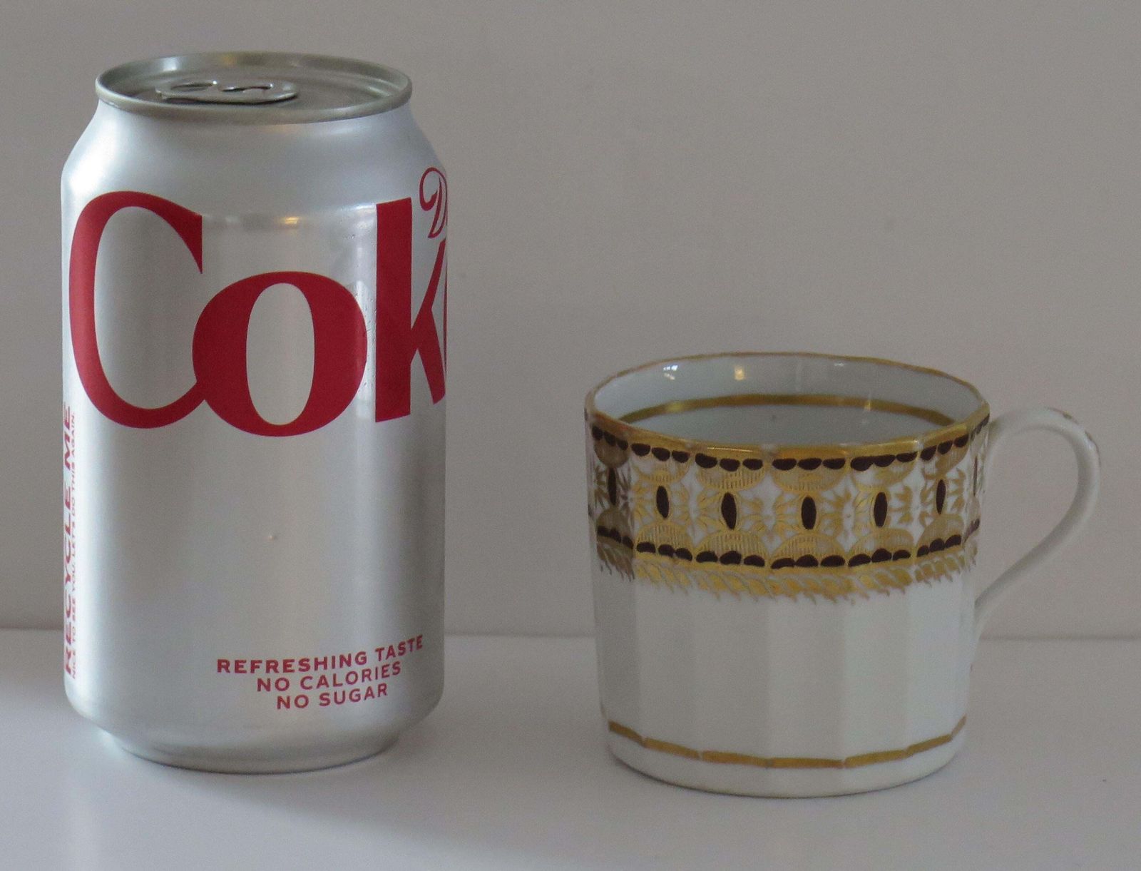 photo for sale George 111rd Porcelain Coffee Can By New Hall Hamilton Flute, Circa 1815