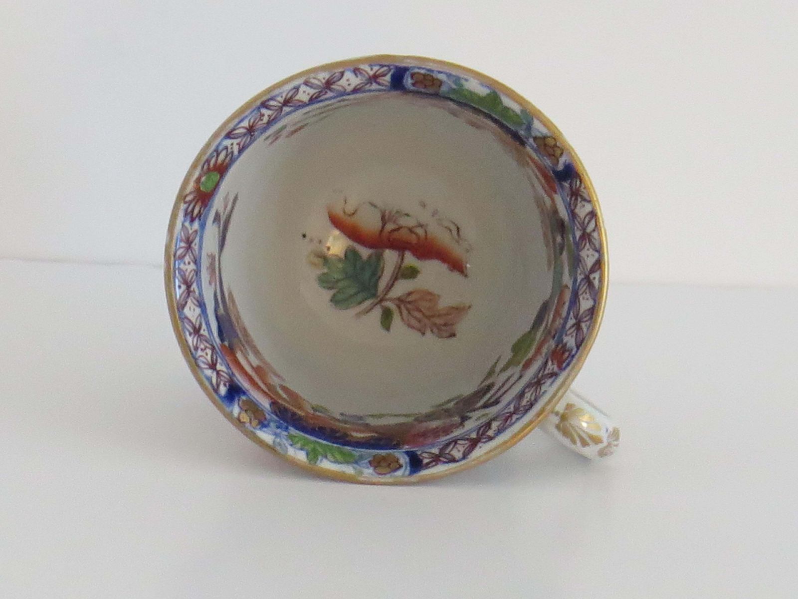 Mason's Ironstone Tea Cup Hand Painted In Gilded Water Lily Pattern, Circa 1835 photo buy