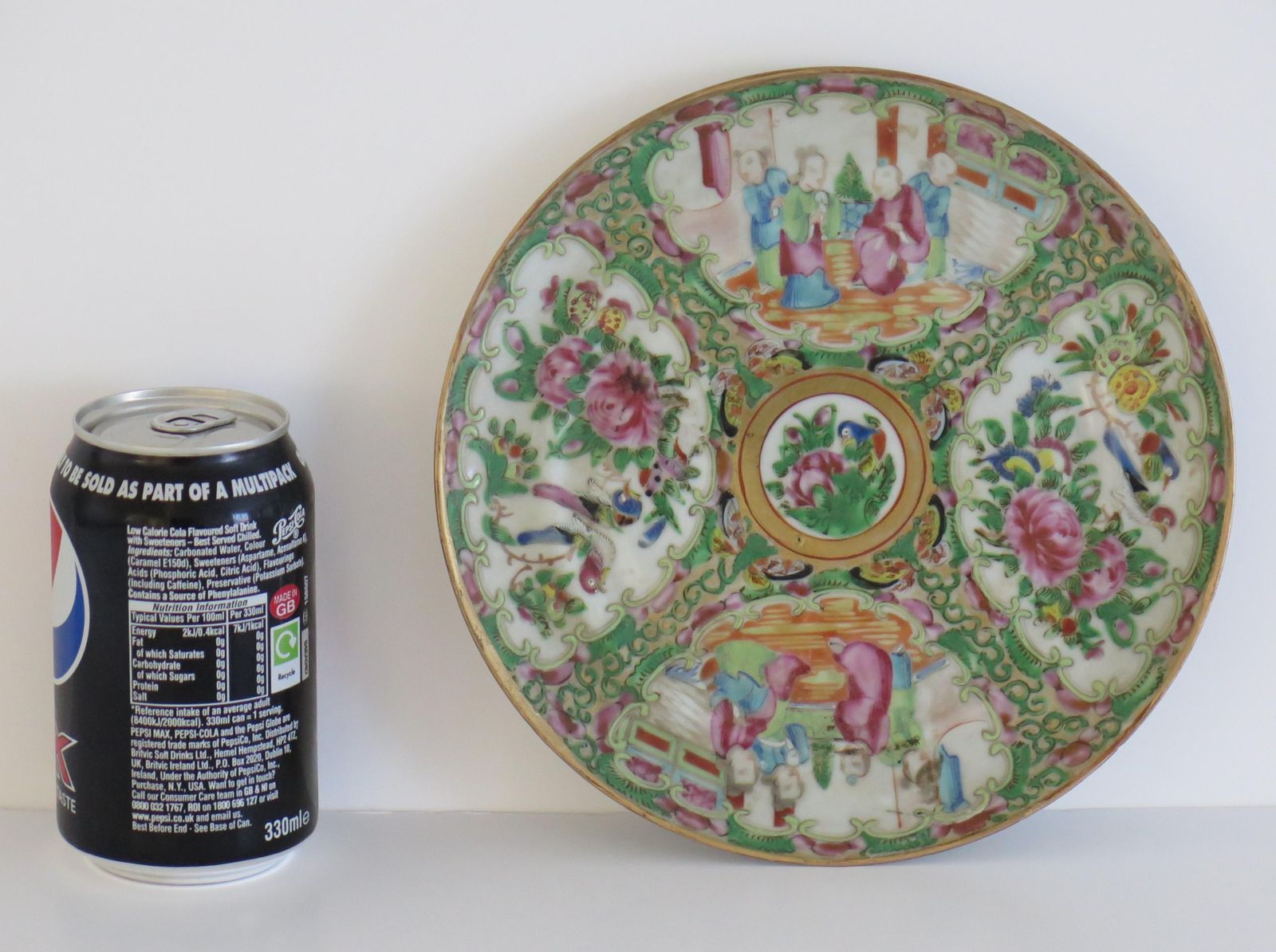photo buy Chinese Export Porcelain Plate Rose Medallion Hand Painted, Qing, Circa 1875