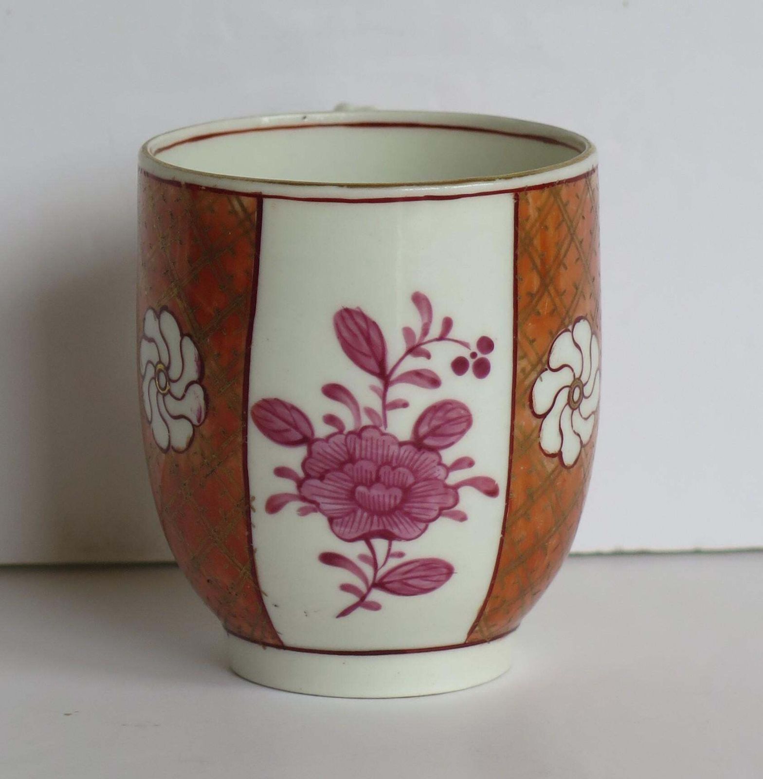 First Period Worcester Coffee Cup Porcelain Finely Hand Painted, Circa 1770 photo buy