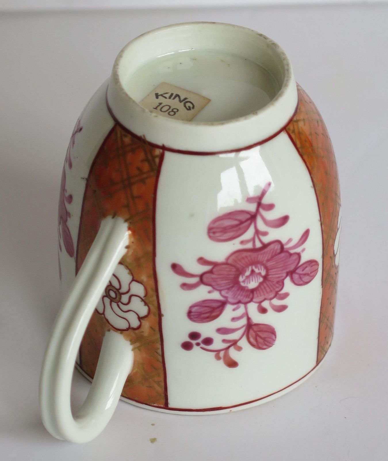 photo buy First Period Worcester Coffee Cup Porcelain Finely Hand Painted, Circa 1770