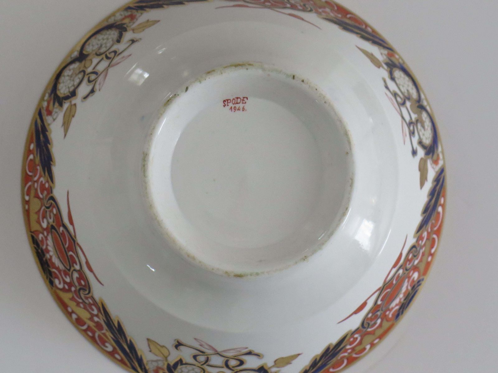 341.0 Early 19th Century Spode Porcelain Slop Bowl In Japan Ptn 1946, Circa 1810 photo