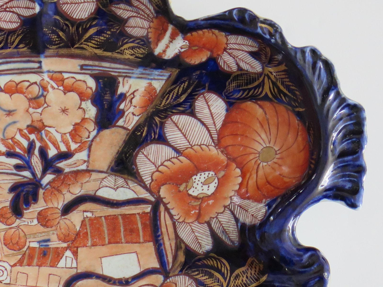 Georgian Masons Ironstone Desert Dish Or Platter In School House Ptn, Ca 1818 photo buy