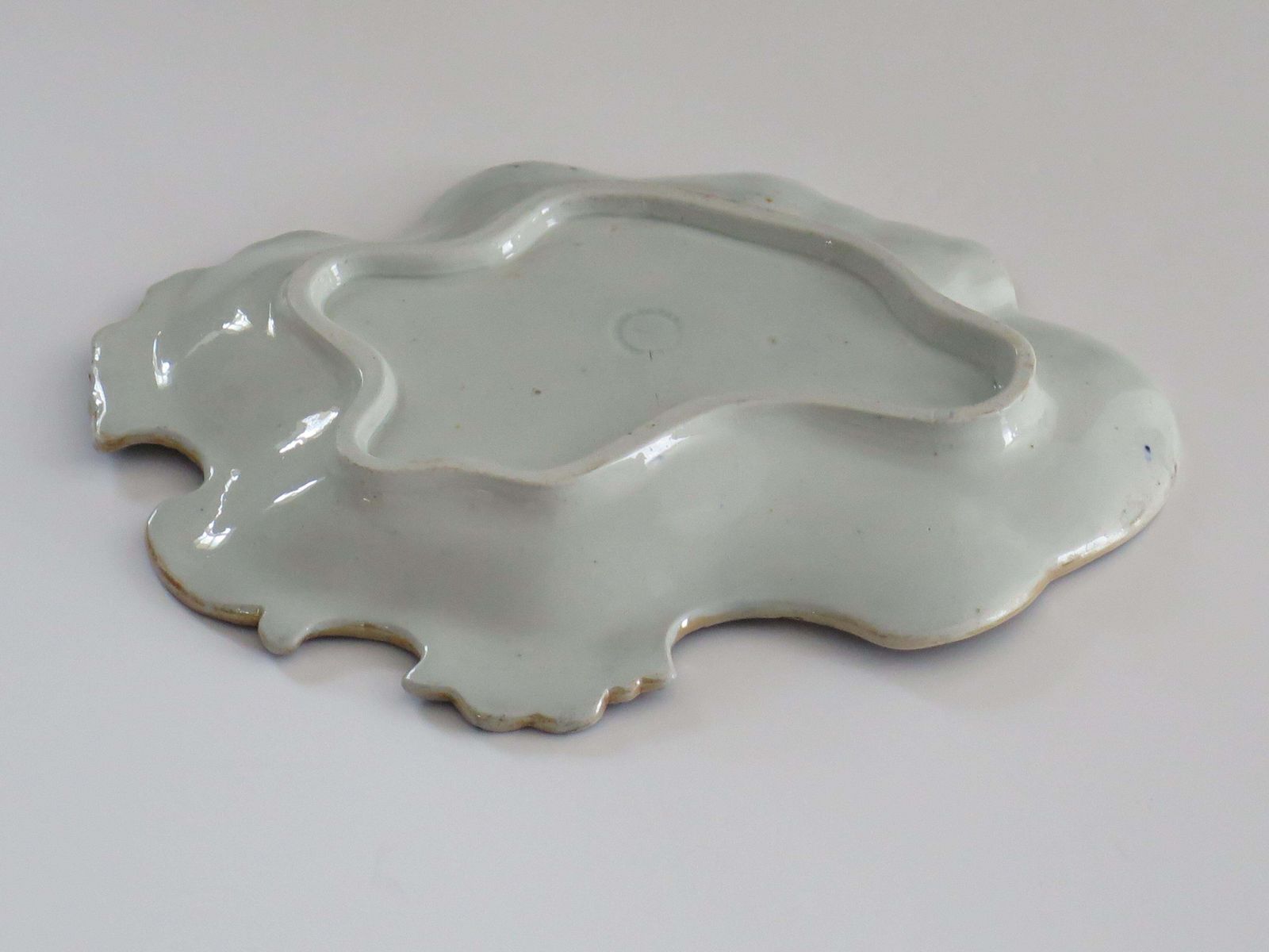 photo vinterior Georgian Masons Ironstone Desert Dish Or Platter In School House Ptn, Ca 1818