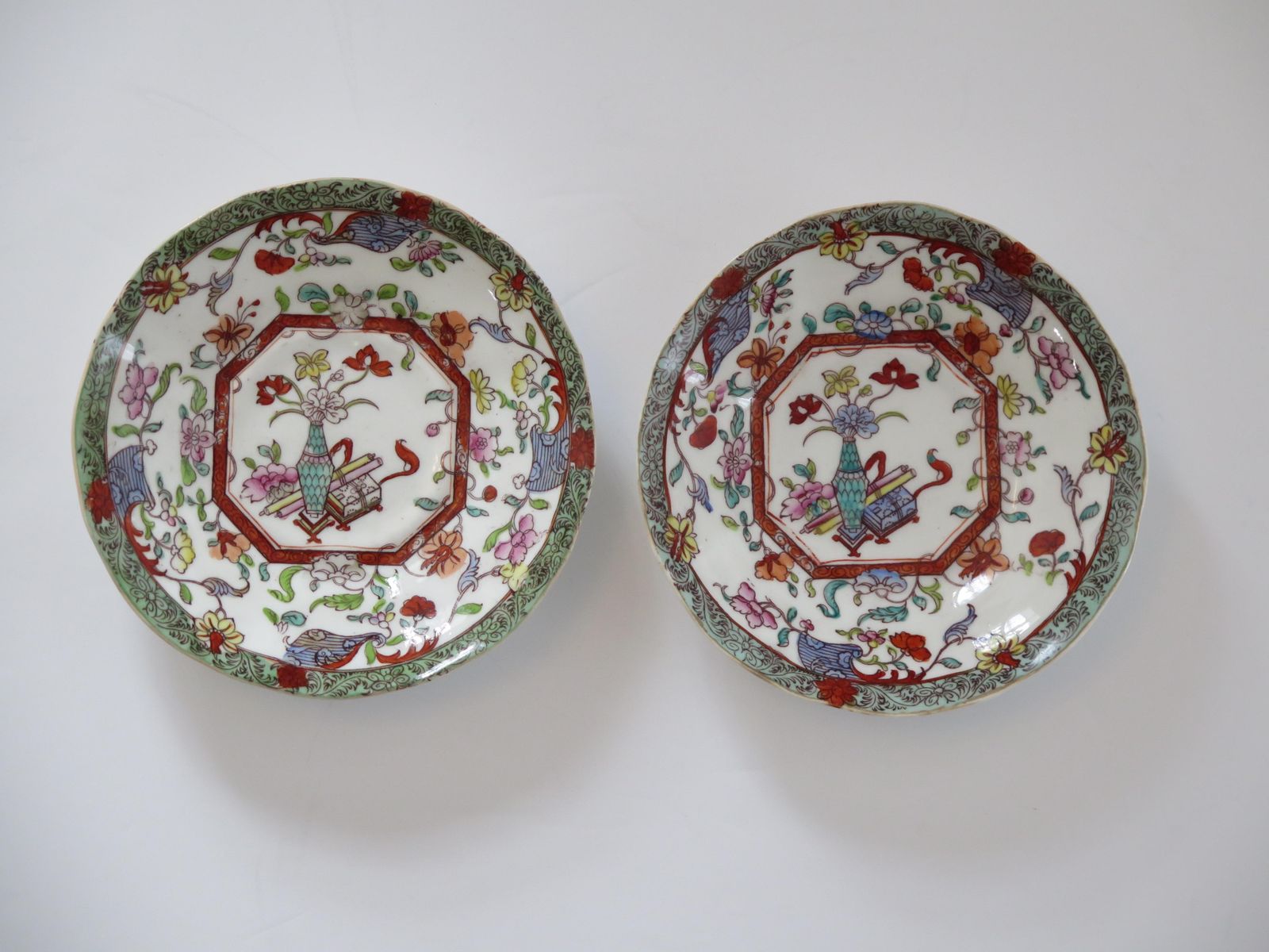 photo for sale William Ivth Pair (B) Of C J Mason’s Cups & Saucers Porcelain Ptn 223, Ca 1830