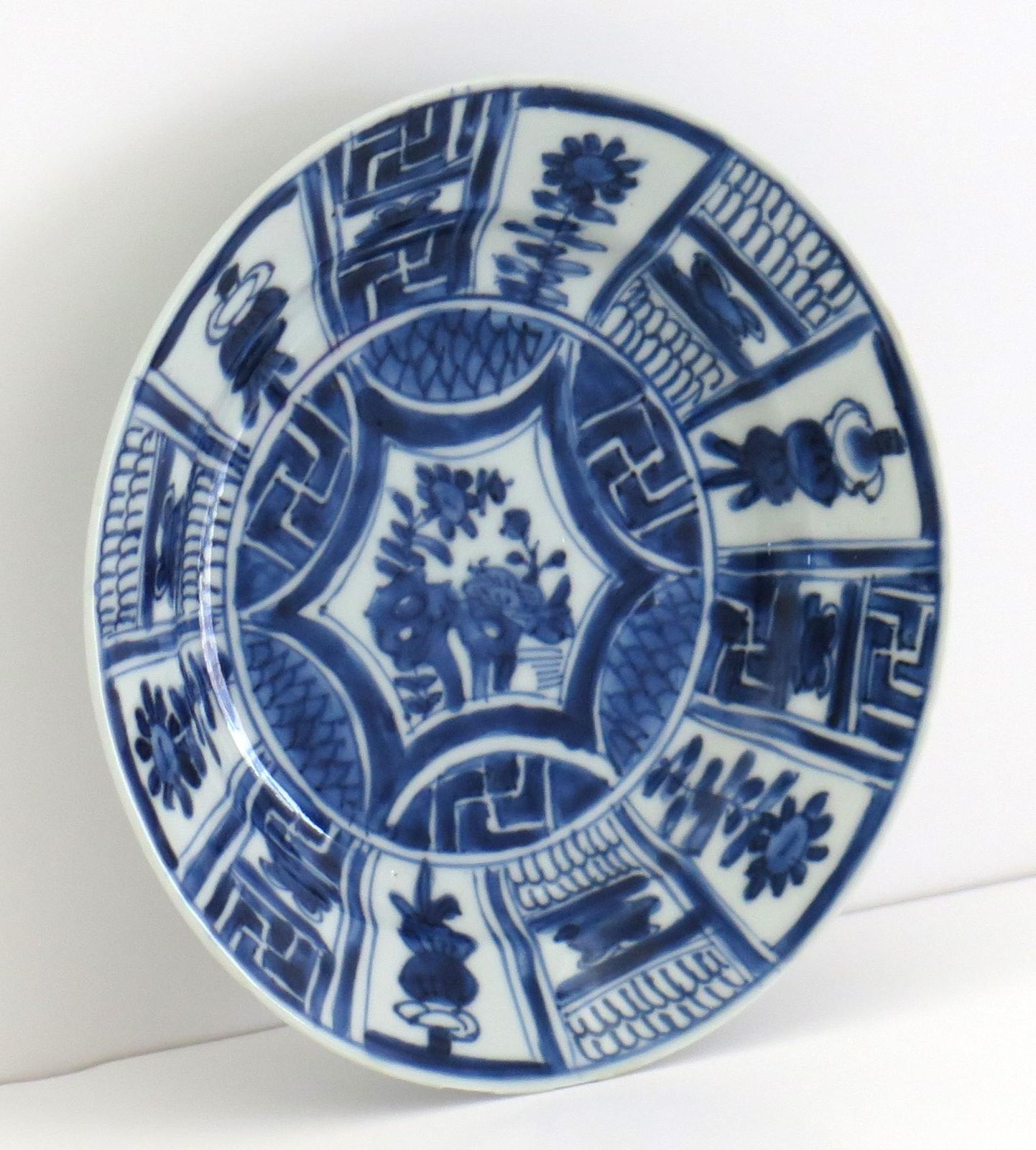 Chinese Kraak Period Plate Or Dish Porcelain Blue And White, Ming Wanli, Ca 1610 photo Home Decor