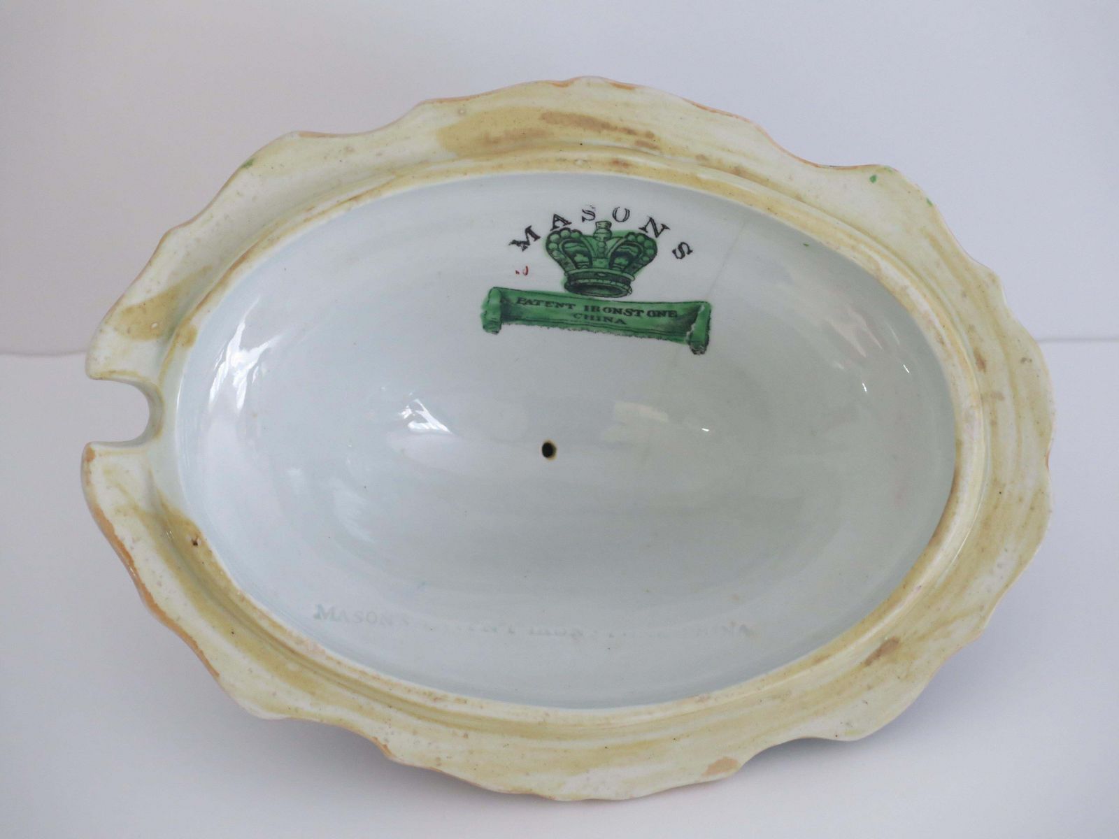 Home Decor Mason's Ironstone Sauce Tureen & Cover Table & Flower Pot Ptn, Georgian Ca 1818 photo