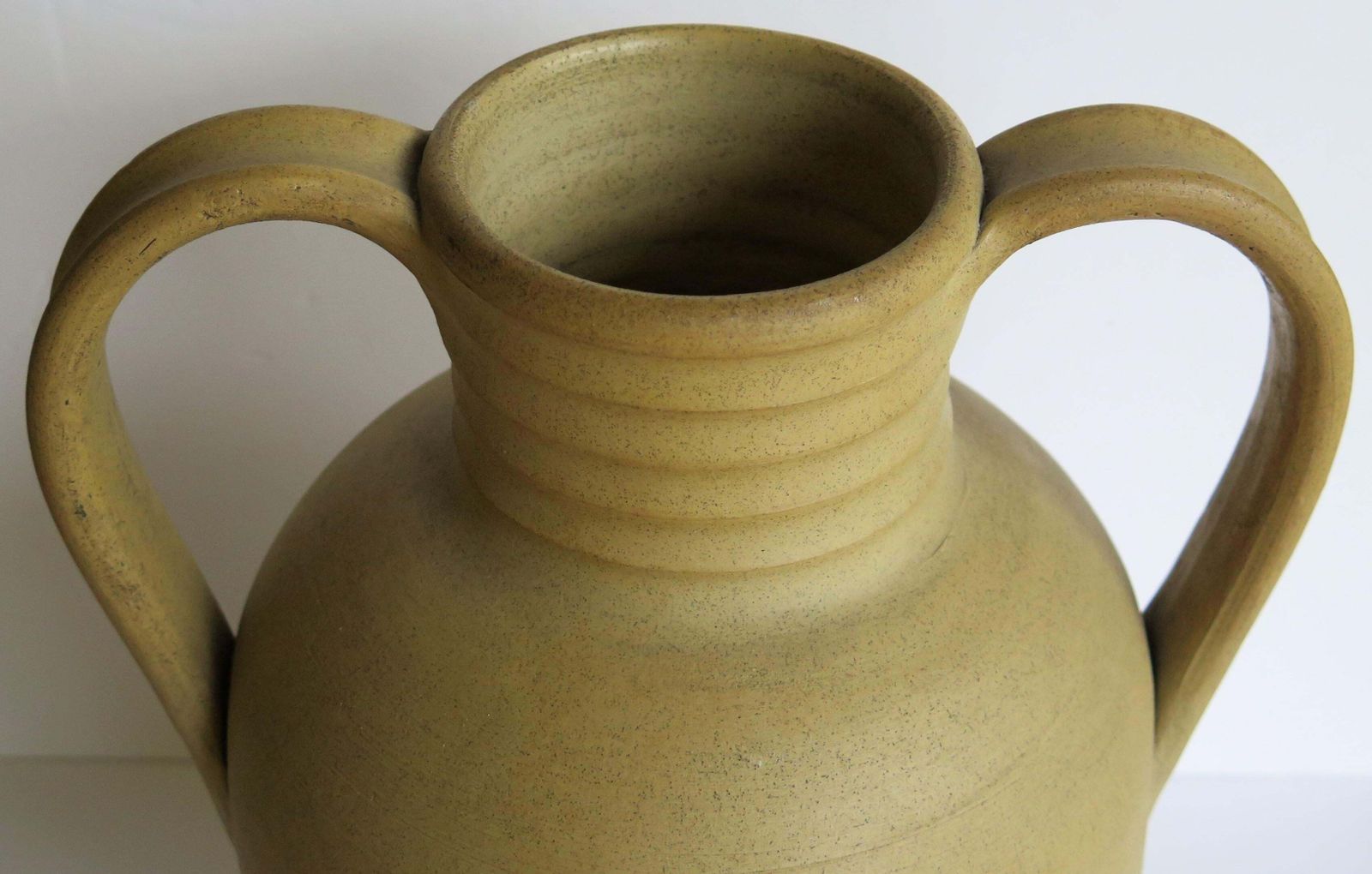 425.0 Large Stoneware Vase Or Urn By Moira Pottery Hillstonia Hand Potted, Circa 1935 photo