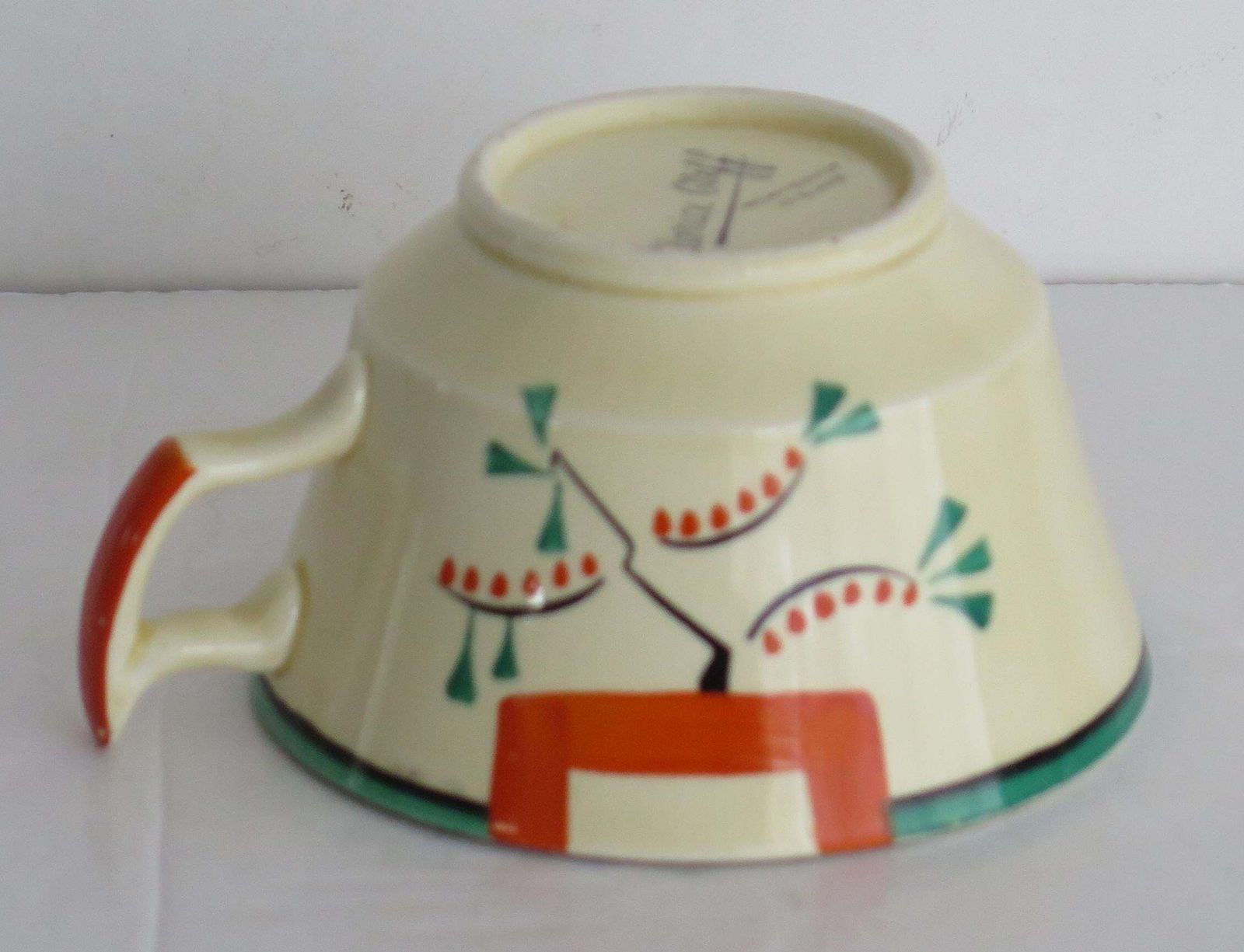 Clarice Cliff Cup And Saucer Duo Ravel Pattern Athens Shape, Art Deco Circa 1936 photo buy