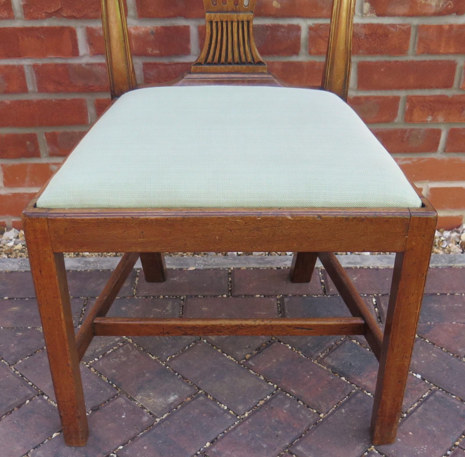 18th Century Hepplewhite Period Side Chair In Walnut, English Circa 1785 photo vinterior