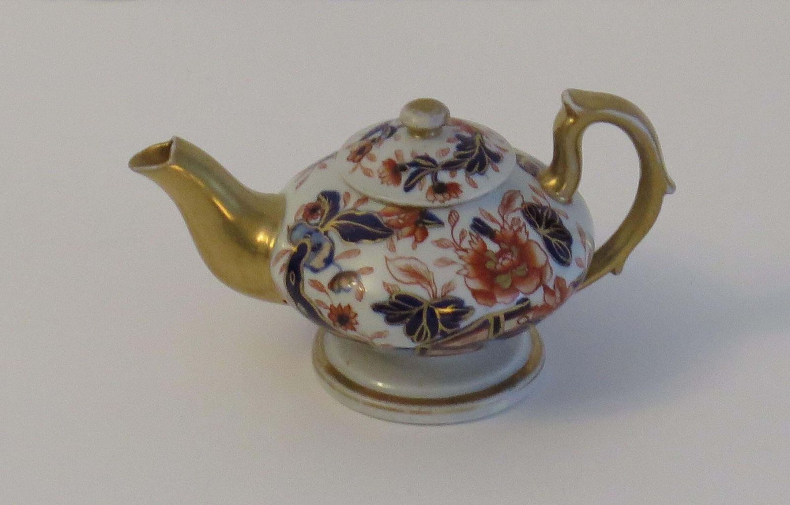 Rare Mason's Ironstone Miniature Teapot In Fence Japan Pattern, Circa 1820 photo Home Decor