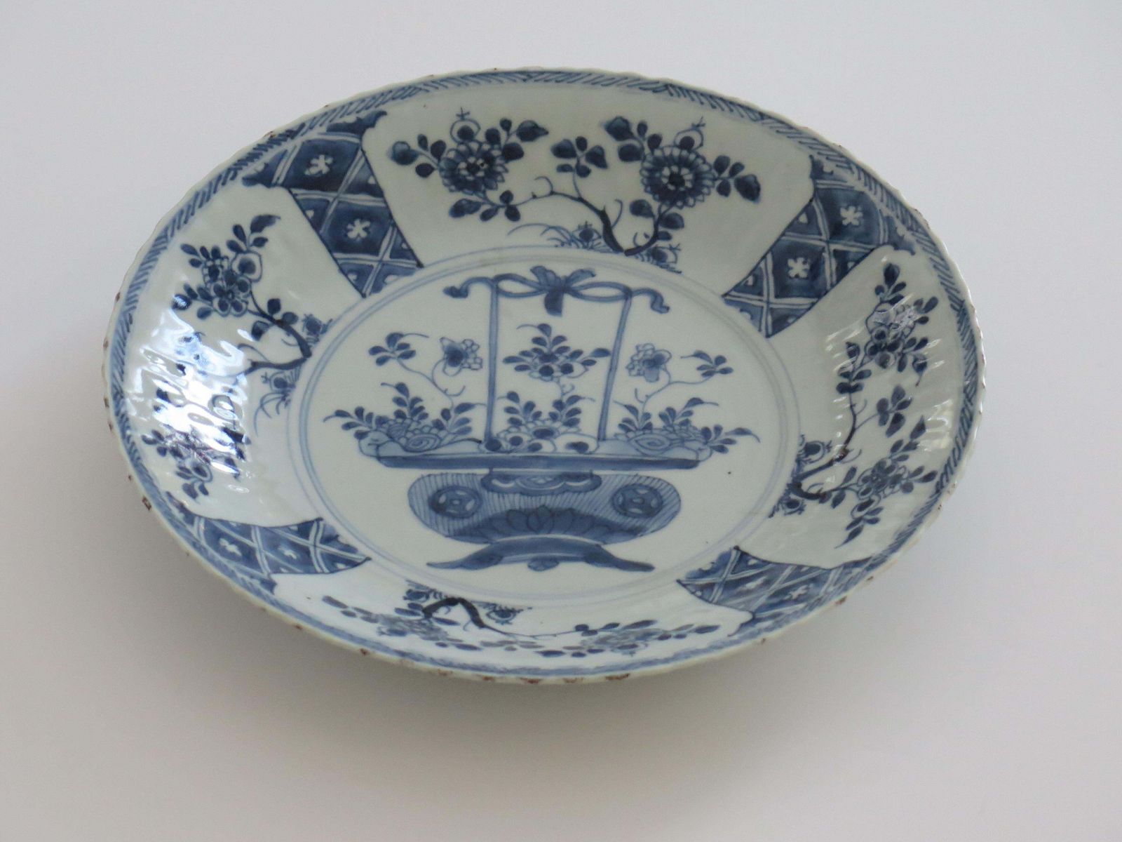 photo furniture Chinese Large Dish Or Plate 11+Ins Dia Porcelain Blue & White, Yongzheng Ca 1730