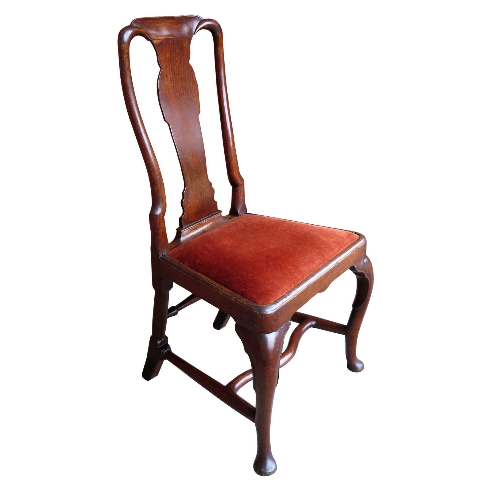 Antique Queen Anne Period Side Chair Fruitwood English,  Circa 1710 photo furniture