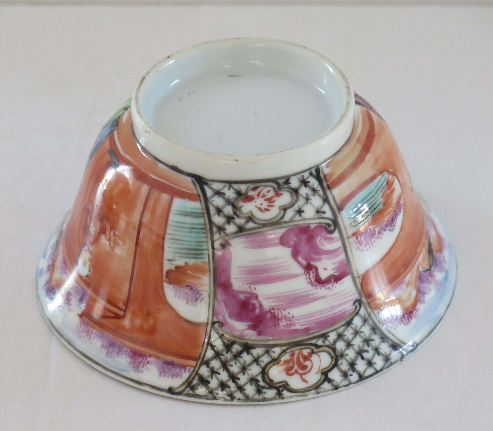 photo buy 18thc Chinese Porcelain Bowl Hand Painted Famille Rose, Qing Qianlong Circa 1760