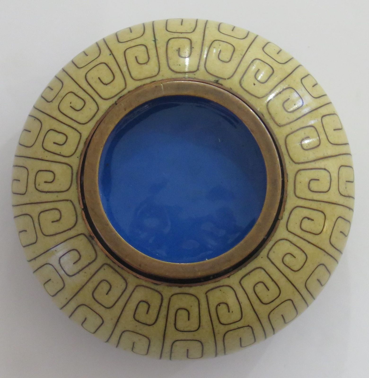 photo for sale 19thc Japanese Cloisonné Brush Washer Bowl, Meiji Period Circa 1880