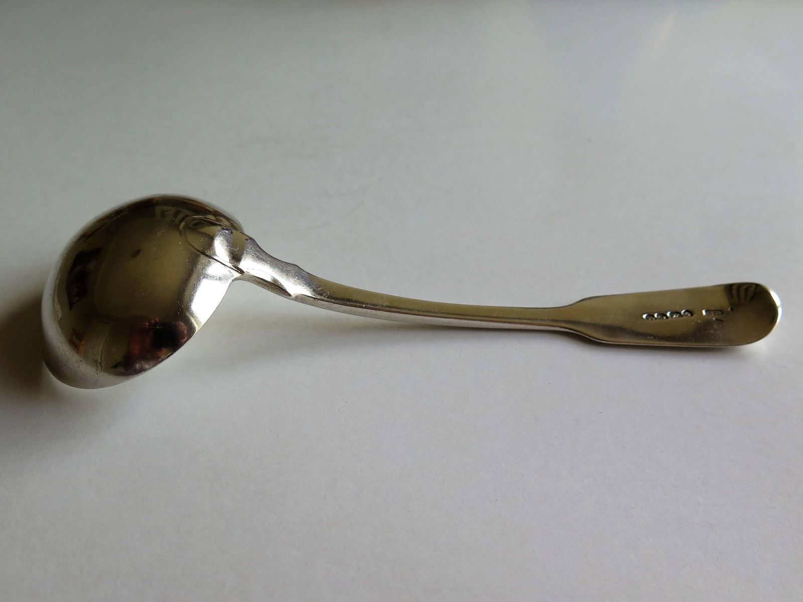 London 1838 Sterling Silver Sauce Ladle Or Fiddle Back Spoon By Charles Boyton photo 280.0