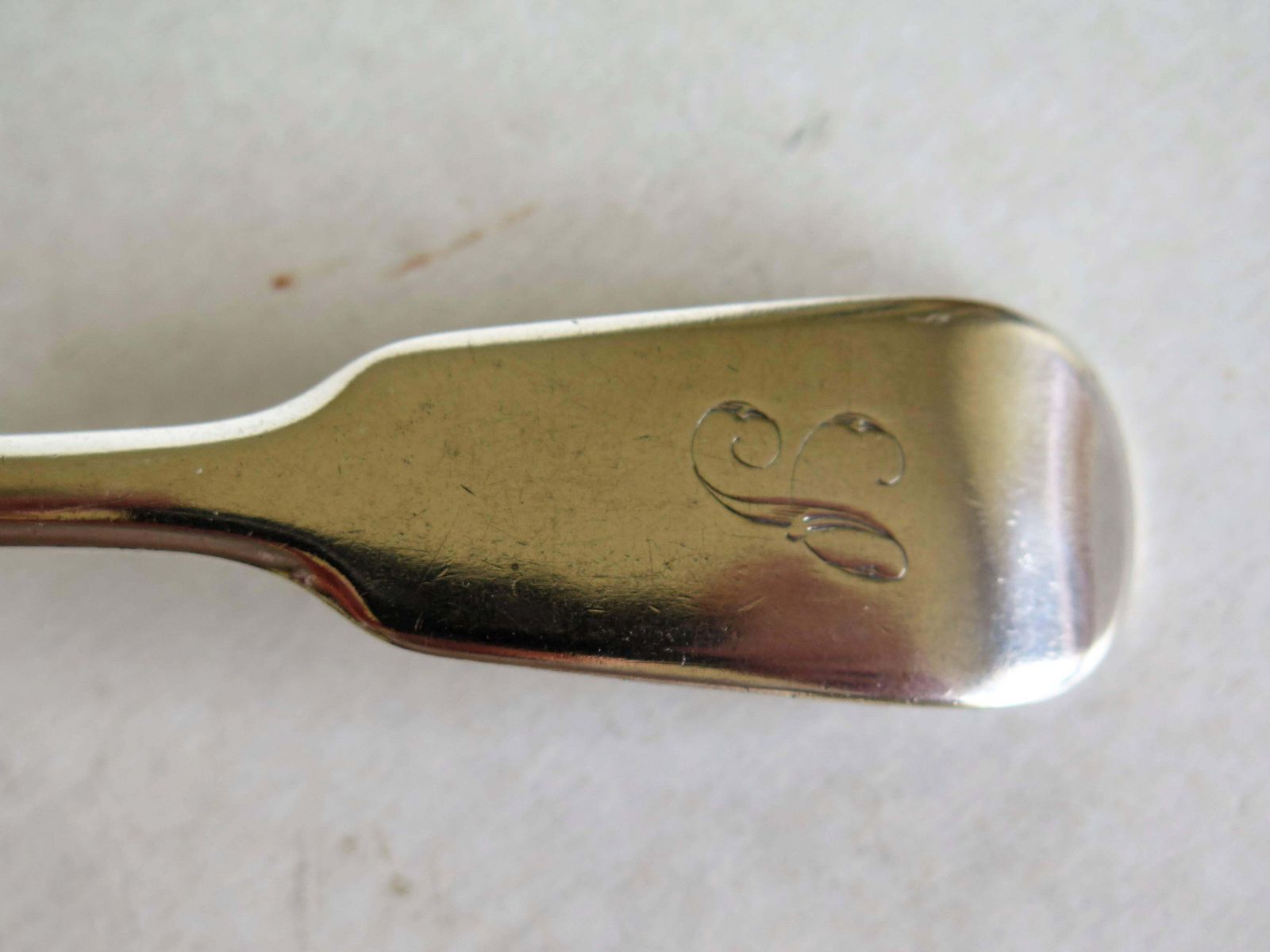 London 1838 Sterling Silver Sauce Ladle Or Fiddle Back Spoon By Charles Boyton photo vintage