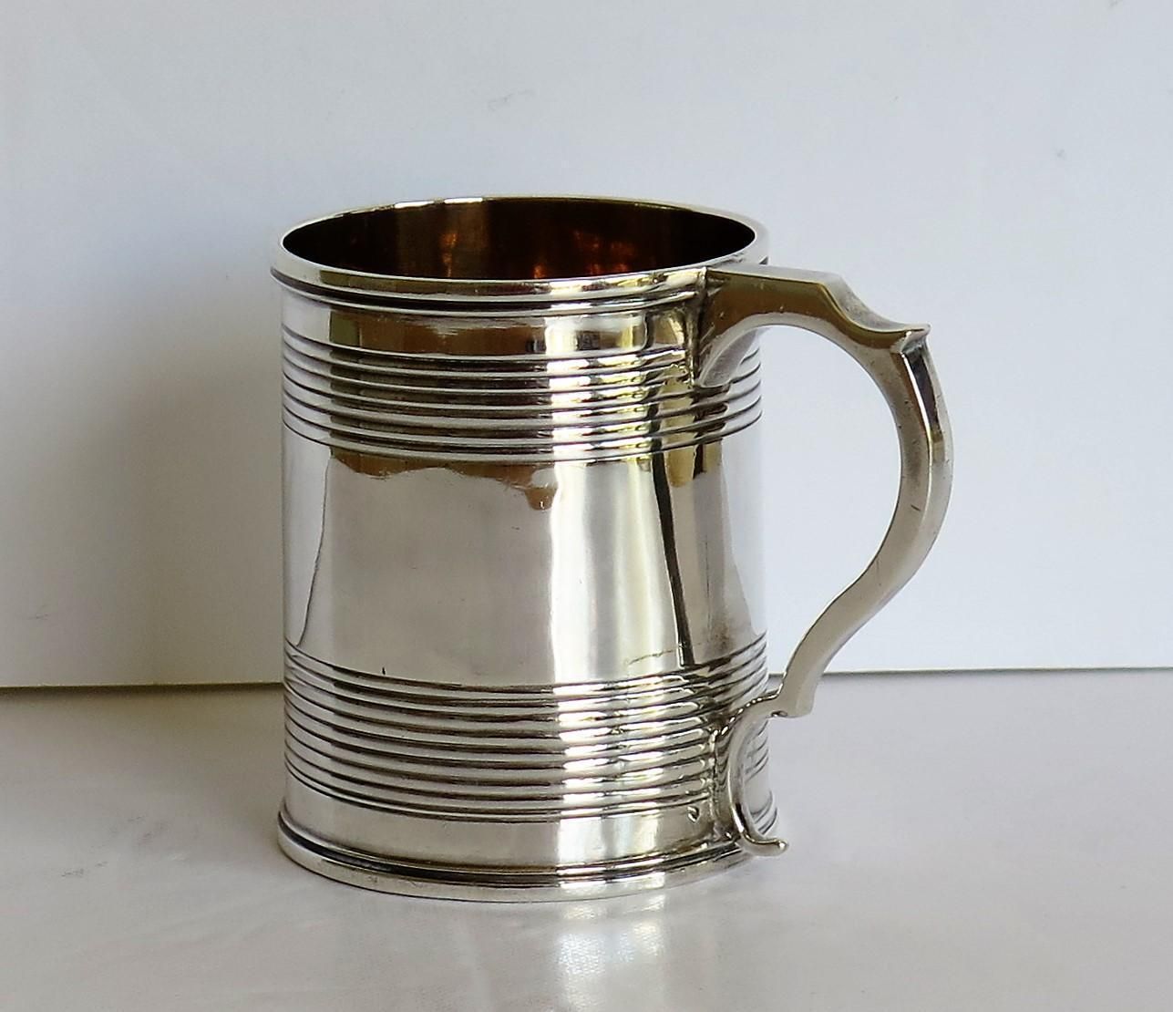 Georgian Sterling Silver Christening Mug By Joseph Angell, London 1825 photo 504.0