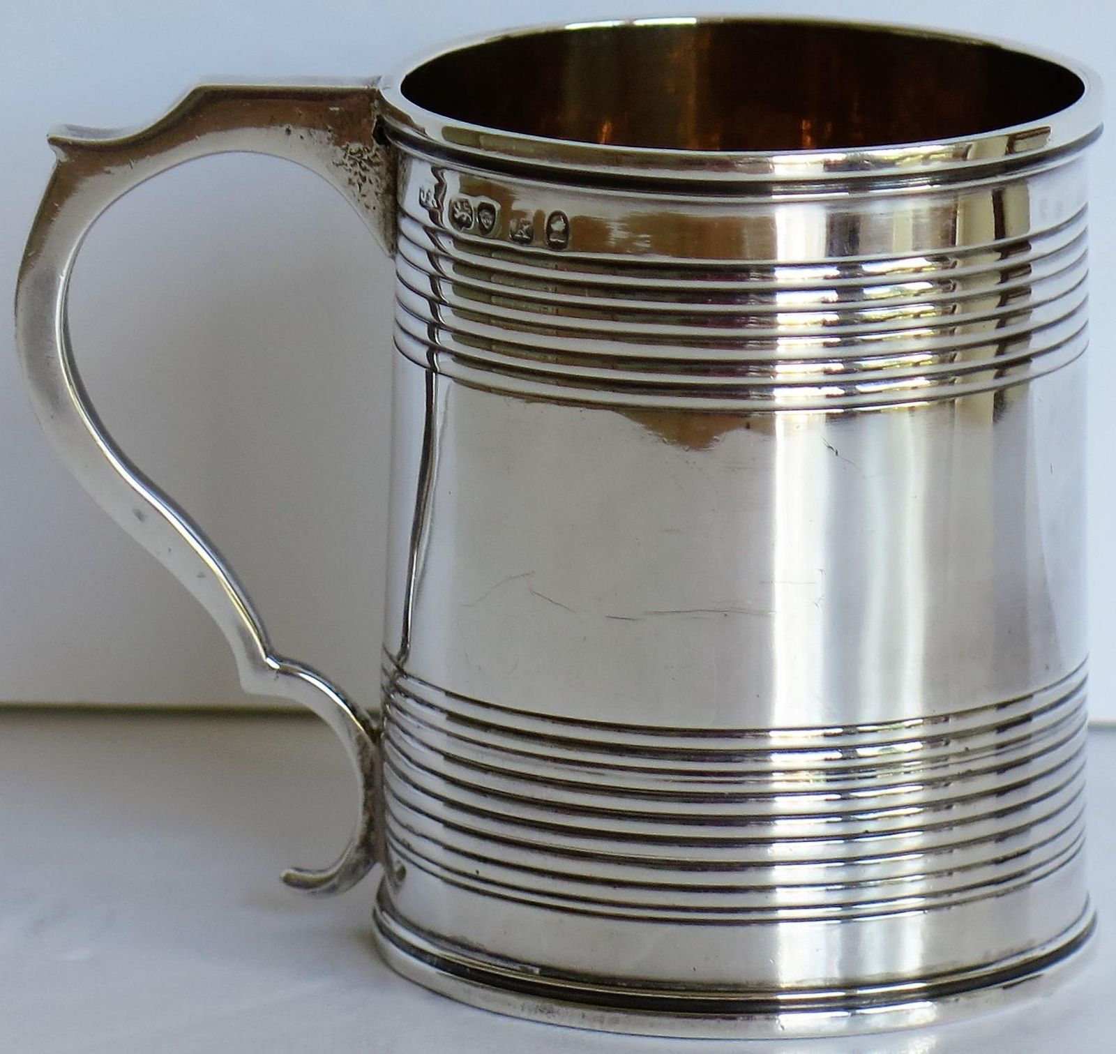 Home Decor Georgian Sterling Silver Christening Mug By Joseph Angell, London 1825 photo