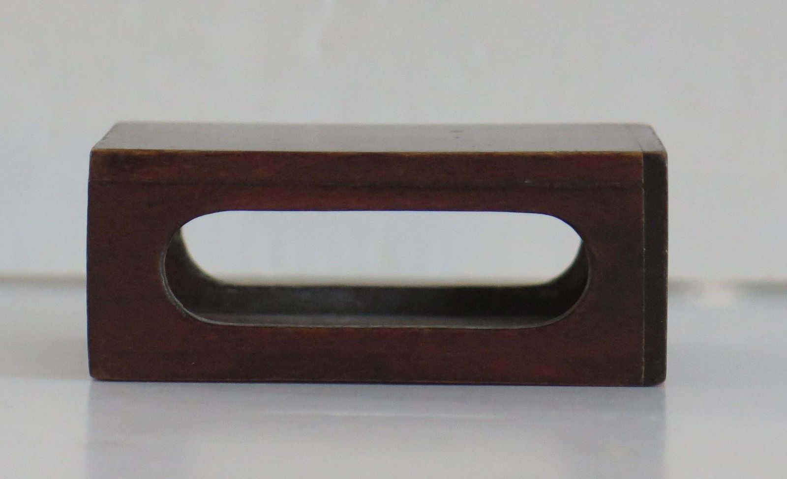 photo for sale Antique Hardwood Matchbox Holder With Fine Shell Patera Inlay, Late 19th Century