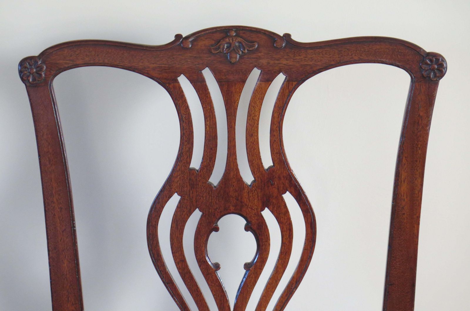 George 111 Mahogany Chippendale Dining Chair Reupholstered, Circa 1760 photo vinterior