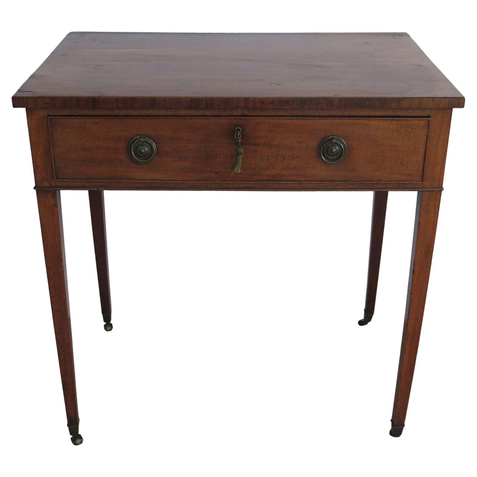 18thc Writing Table Or Dressing Table, George III Sheraton Period Circa 1790 photo 1590.0