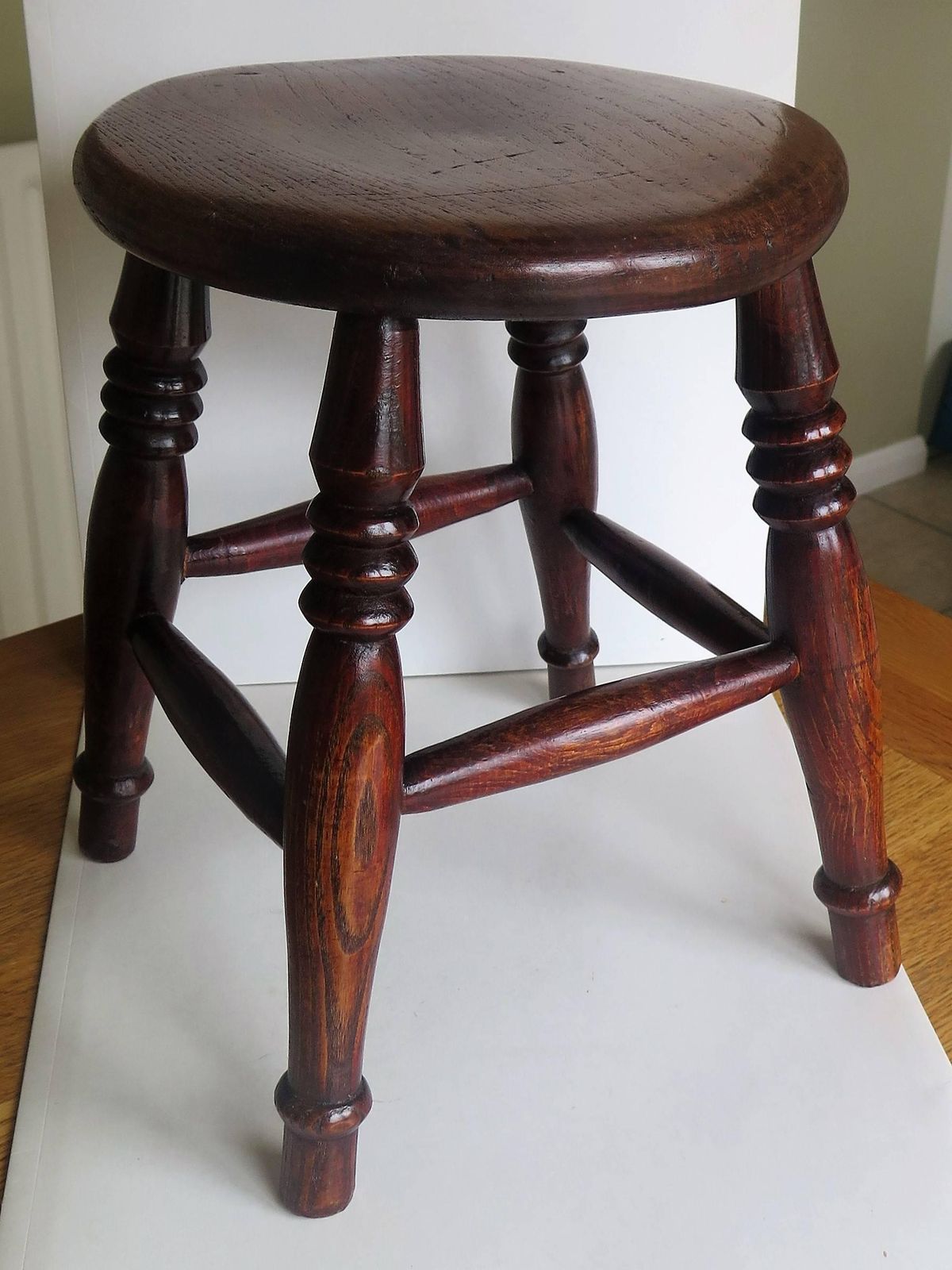 Elm Stool Or Stand North East Yorkshire English Maker, Circa 1850 photo vinterior