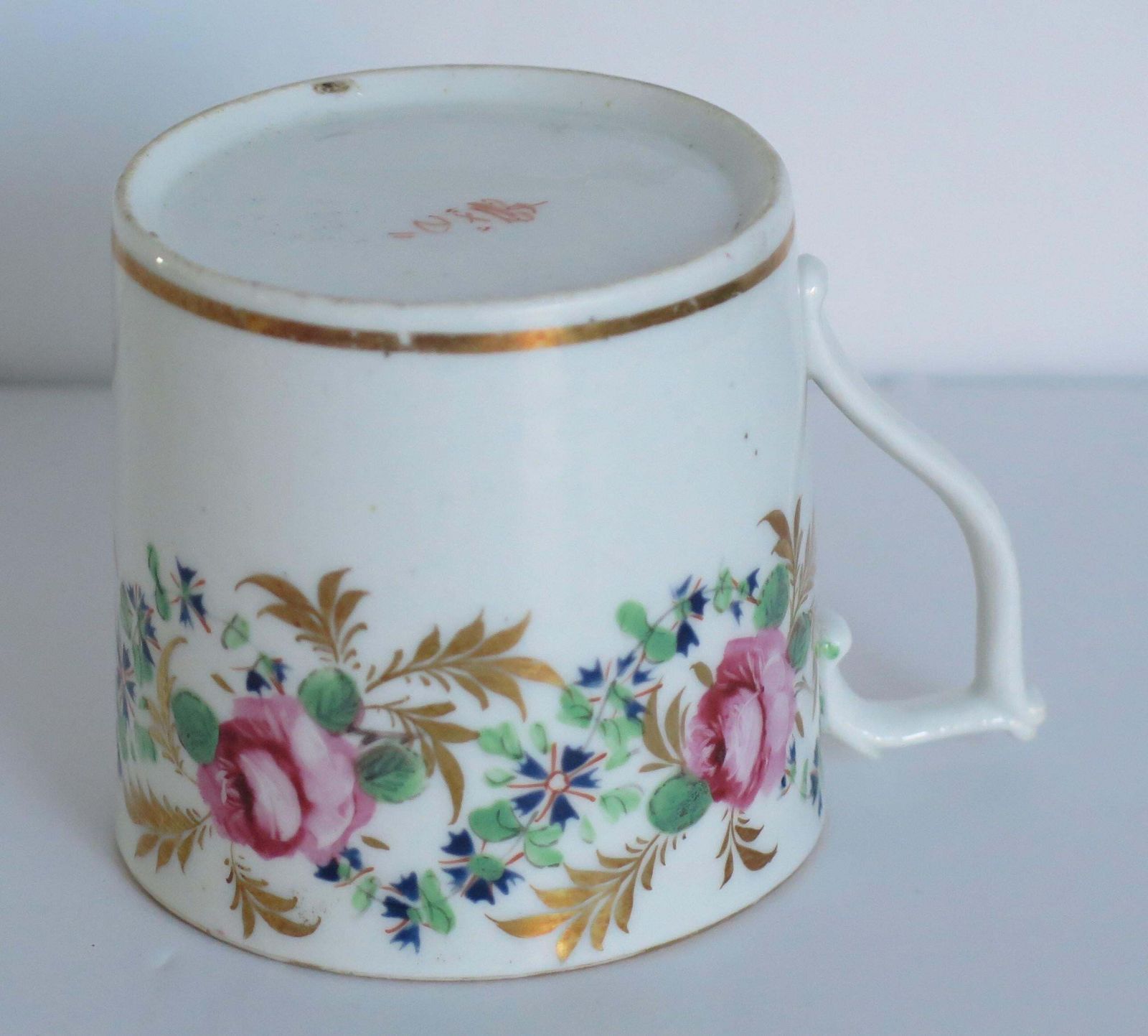 Georgian Derby Coffee Can Hand Painted Roses By John Stanesby, Ca. 1810 photo buy
