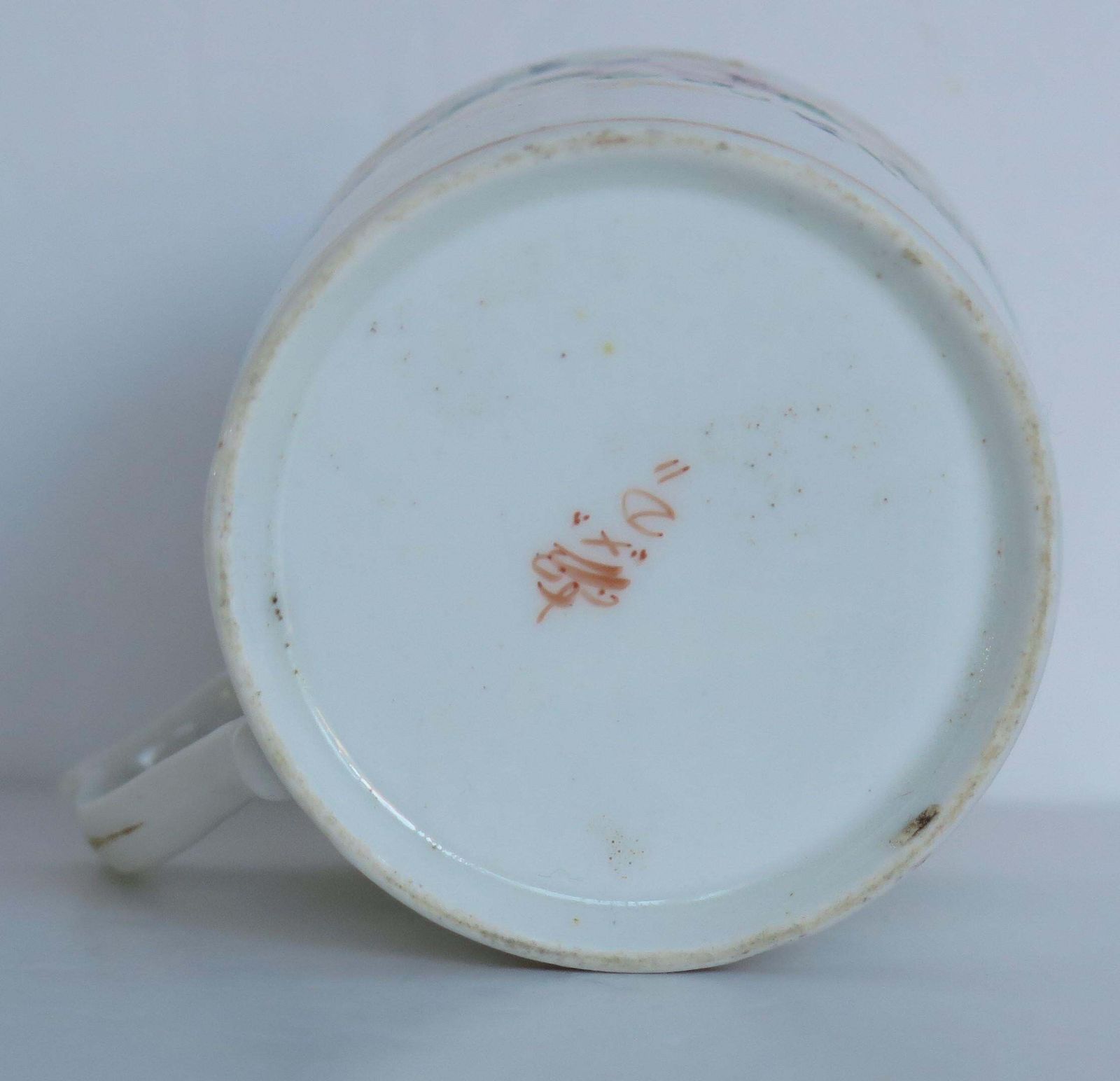 Georgian Derby Coffee Can Hand Painted Roses By John Stanesby, Ca. 1810 photo vintage