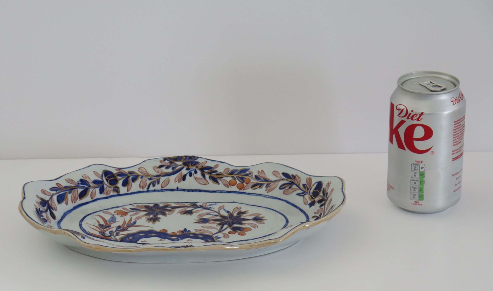 265.0 Georgian Mason's Ironstone Serving Platter Rock, Leaves And Flowers Ptn, Ca 1818 photo