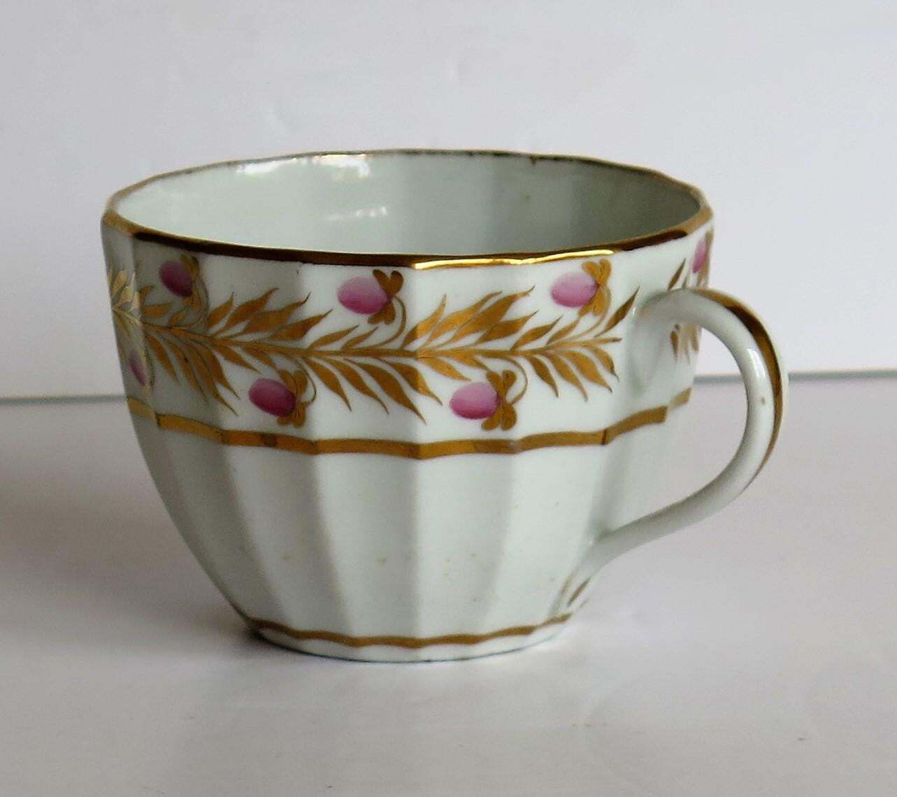 Georgian Coalport Porcelain Trio Hand Painted And Gilded, Circa 1790 1800 photo Home Decor
