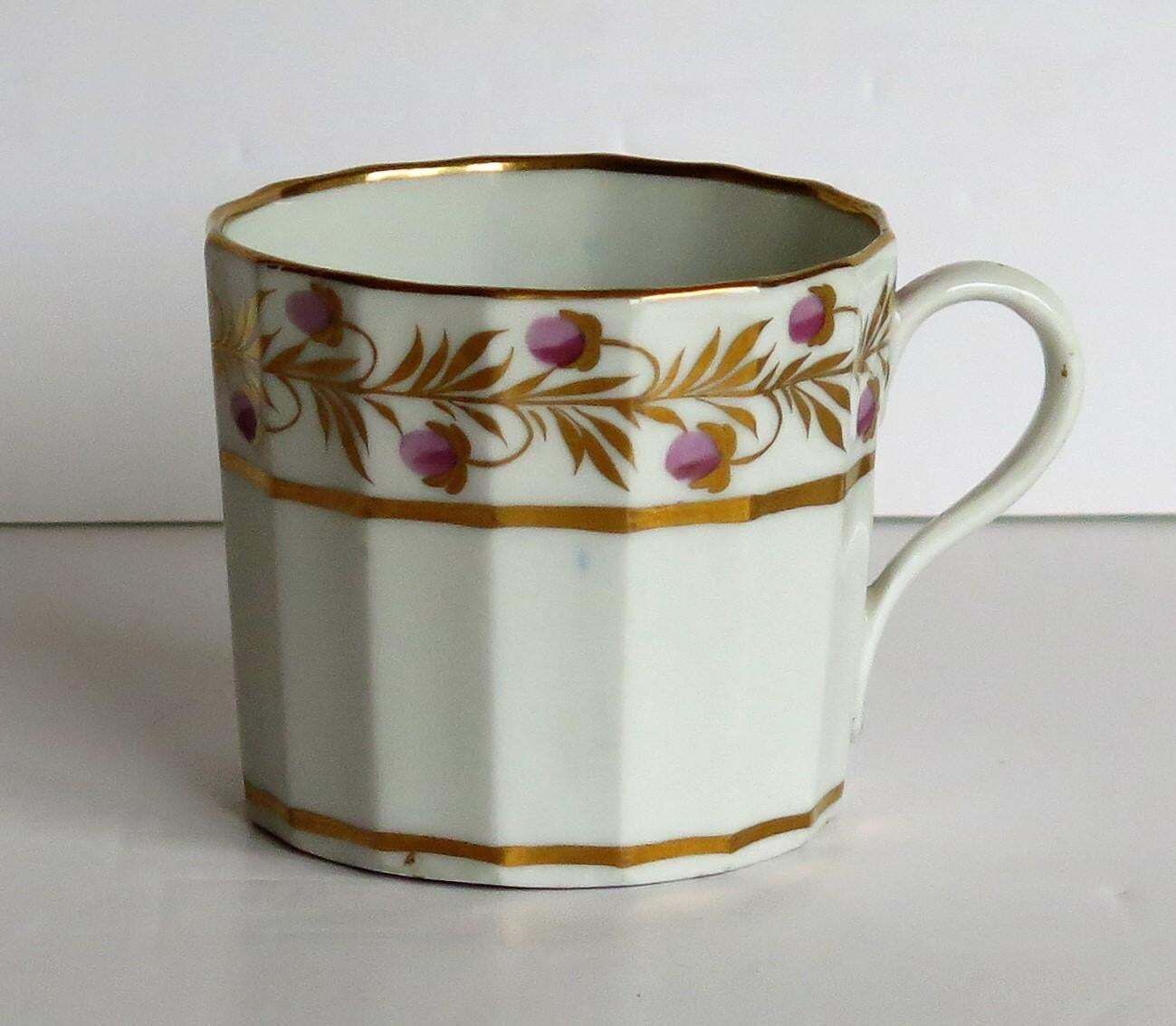 Georgian Coalport Porcelain Trio Hand Painted And Gilded, Circa 1790 1800 photo buy