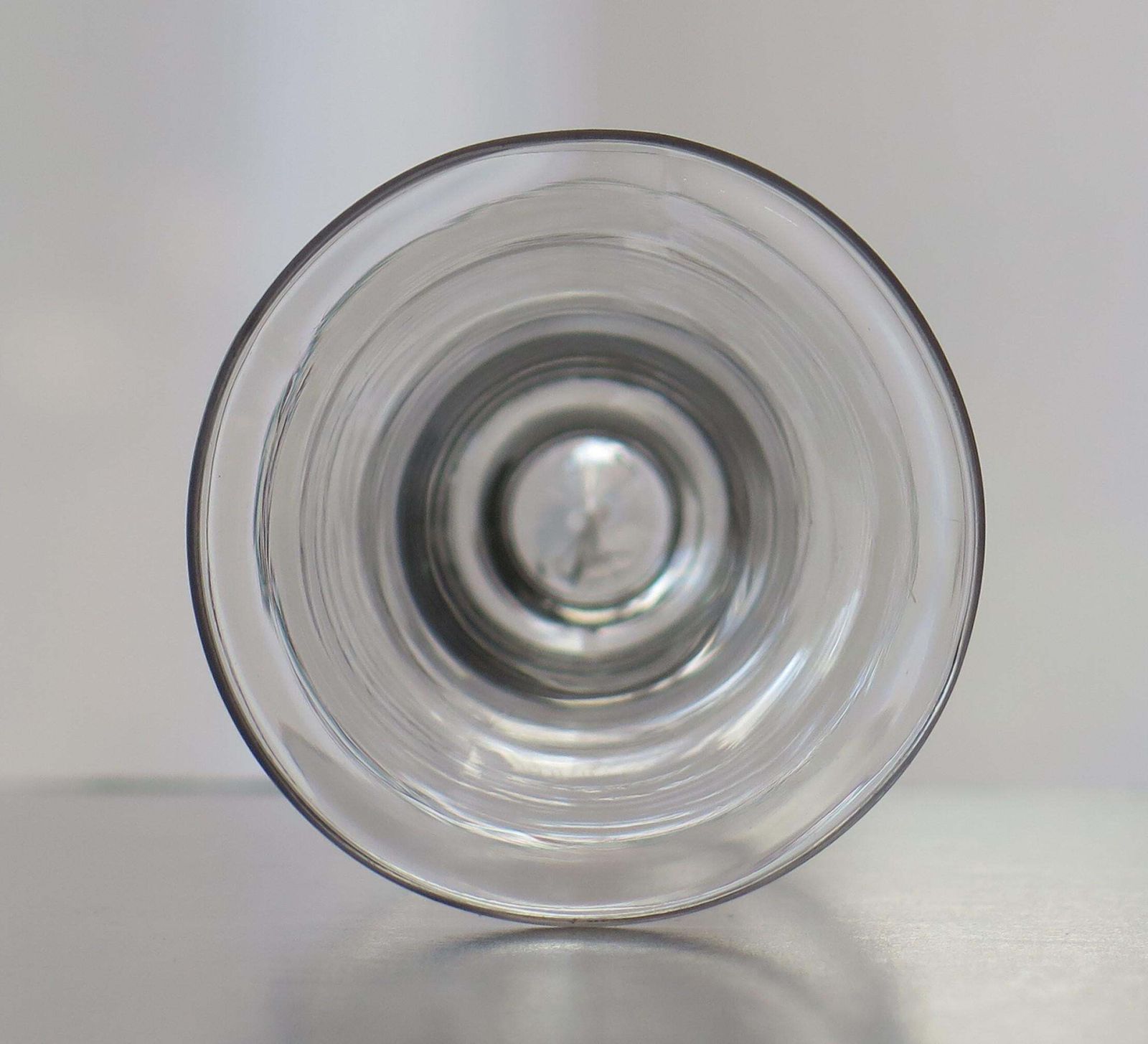 153.0 18th C Georgian Jelly Glass With Bell Bowl Cushion Knop Hand Blown, Ca 1780 photo